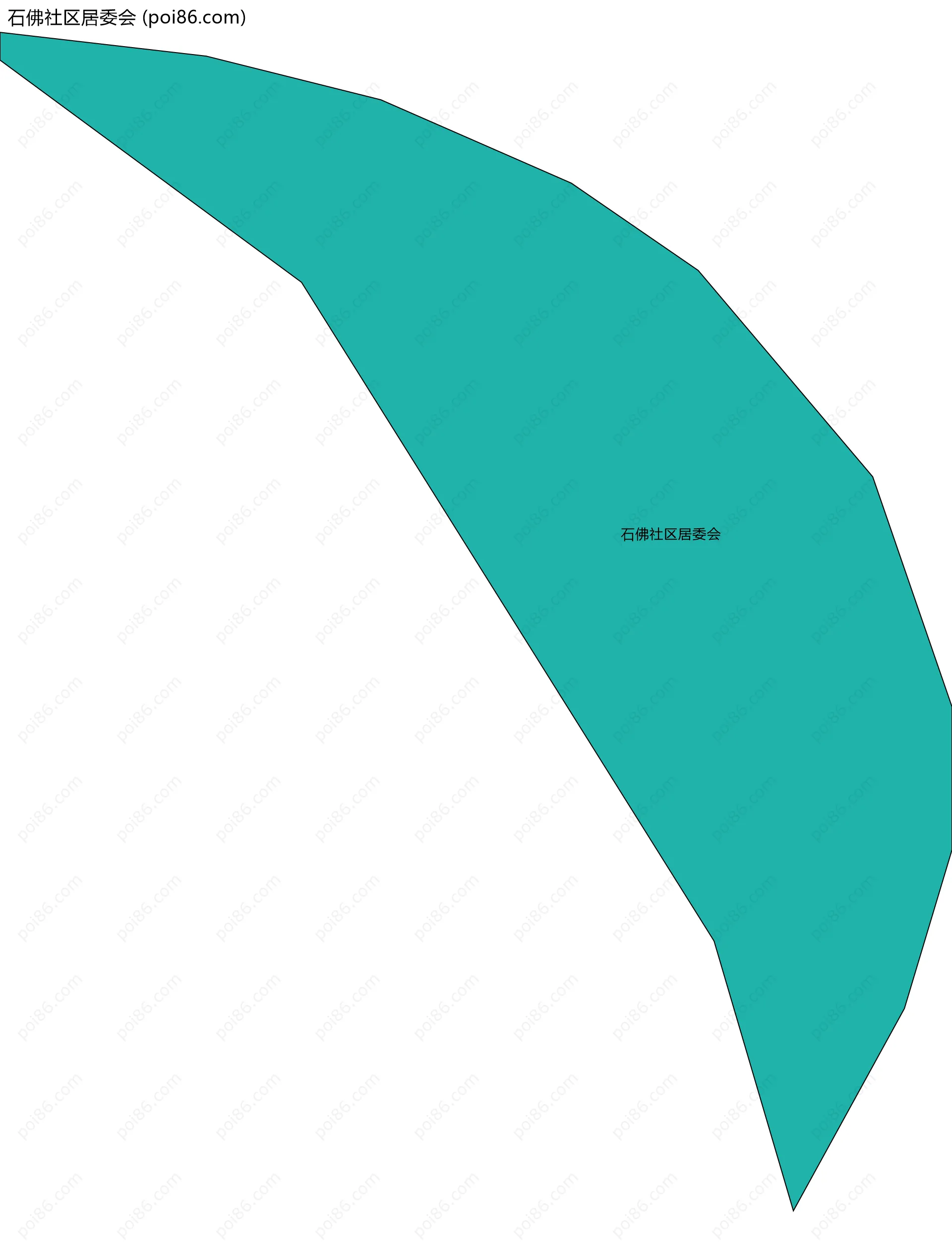 石佛社区居委会边界地图