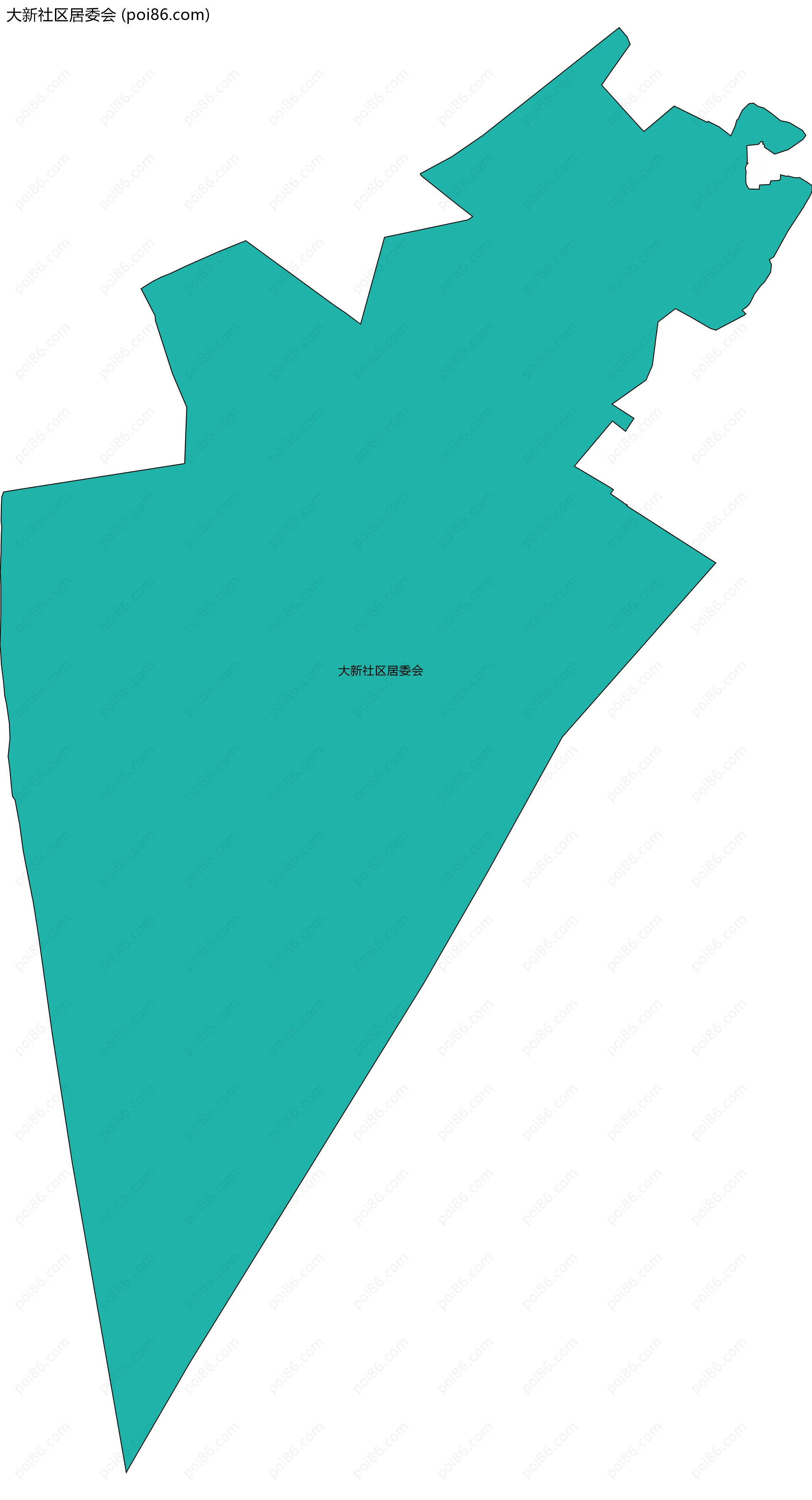 大新社区居委会边界地图