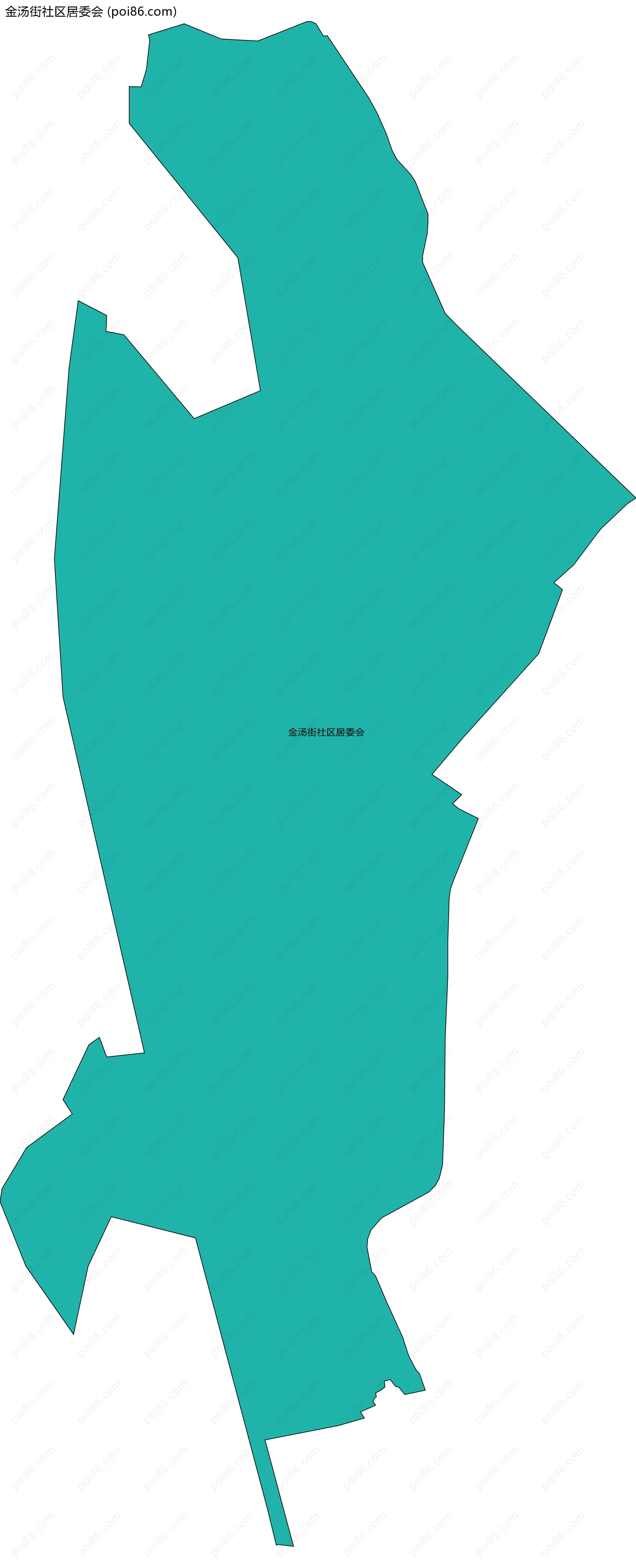 金汤街社区居委会边界地图