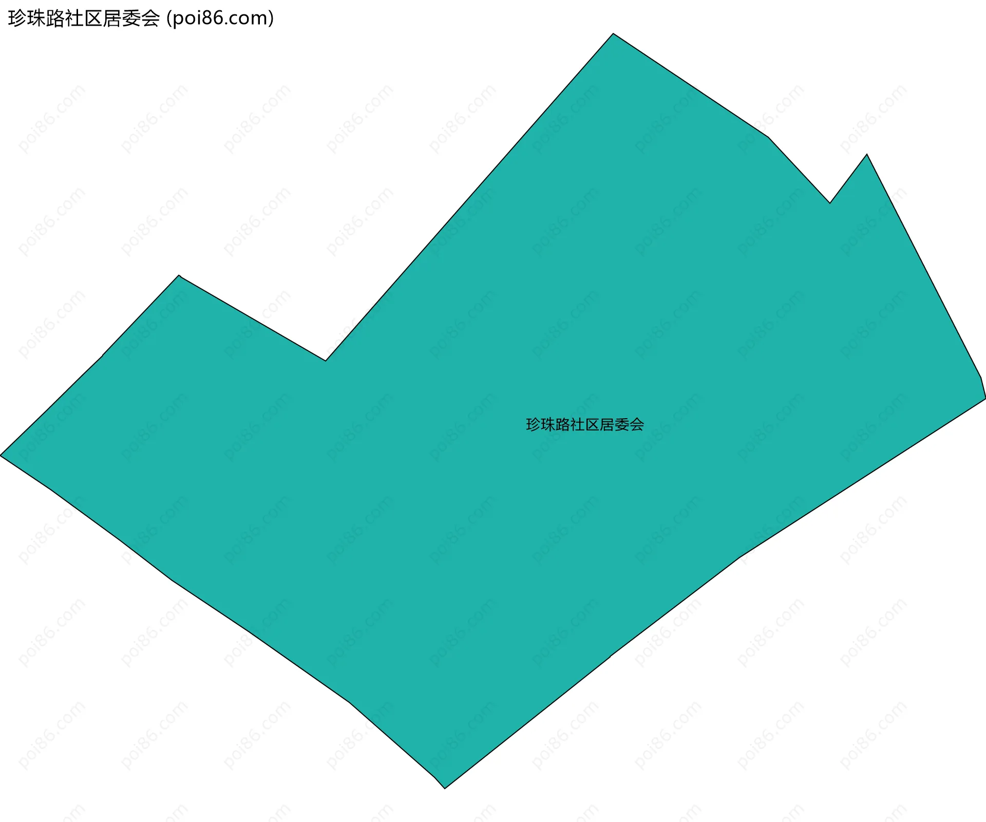 珍珠路社区居委会边界地图