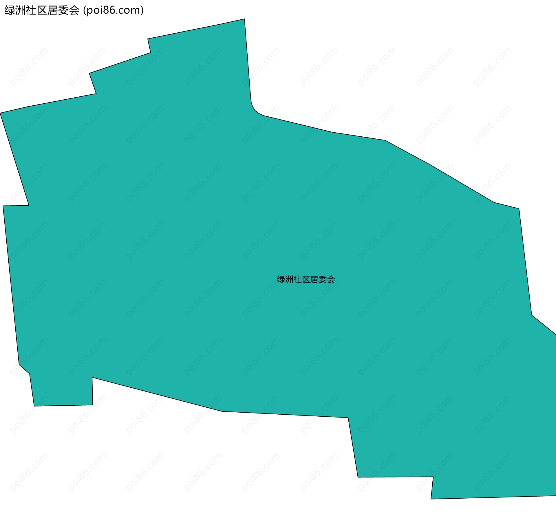 绿洲社区居委会边界地图