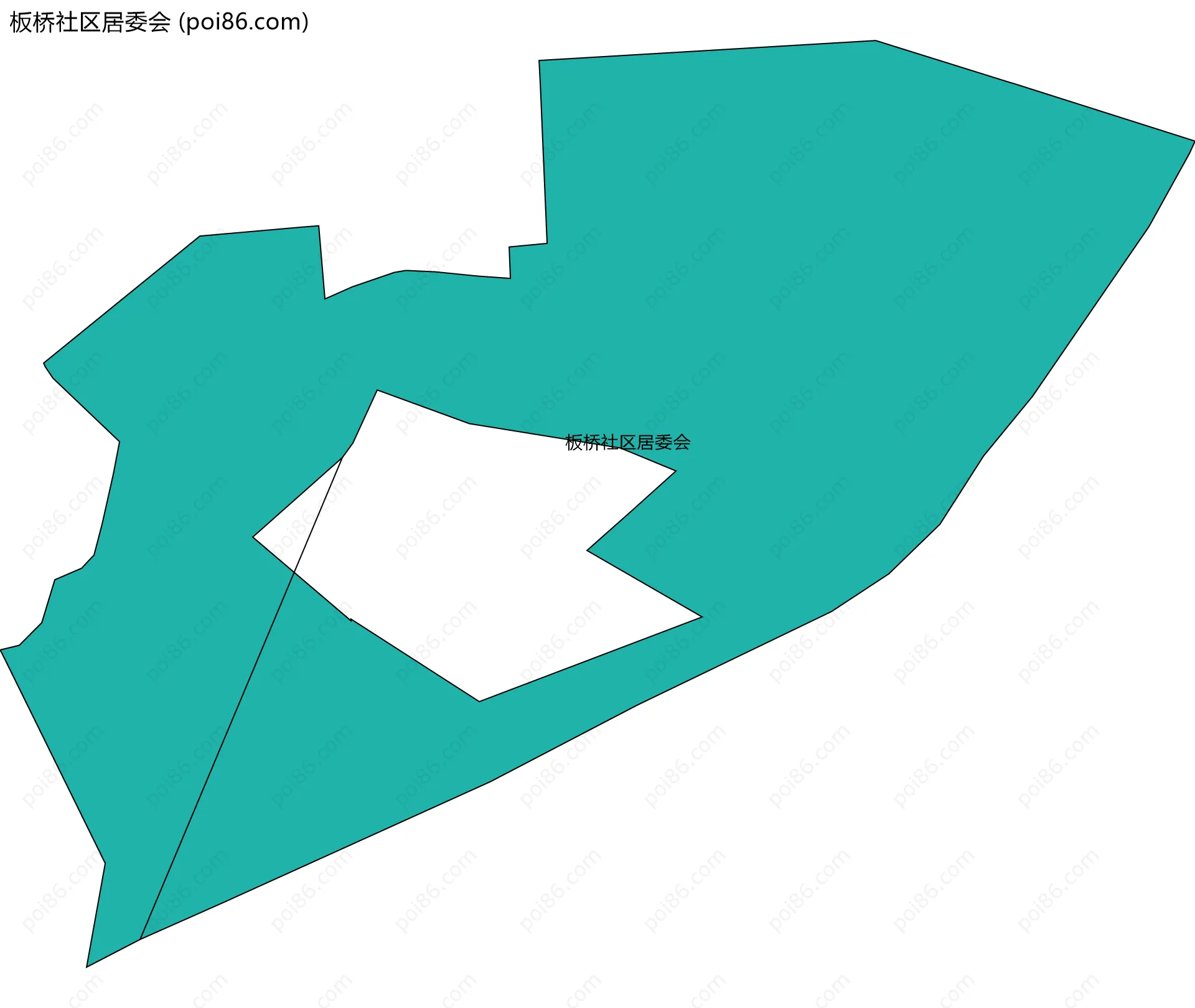 板桥社区居委会边界地图