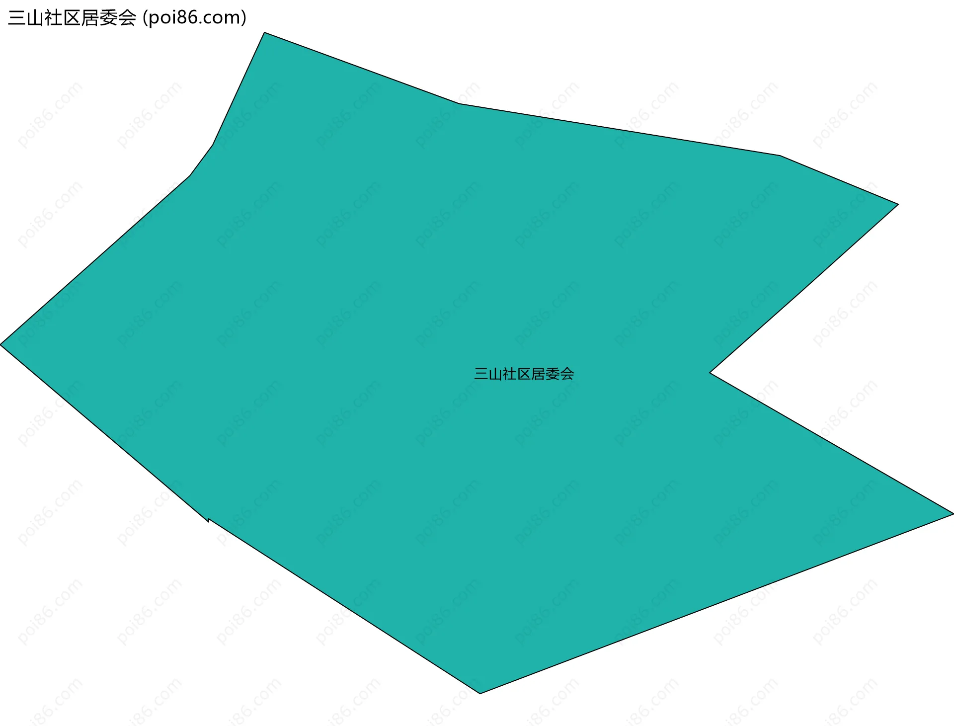 三山社区居委会边界地图