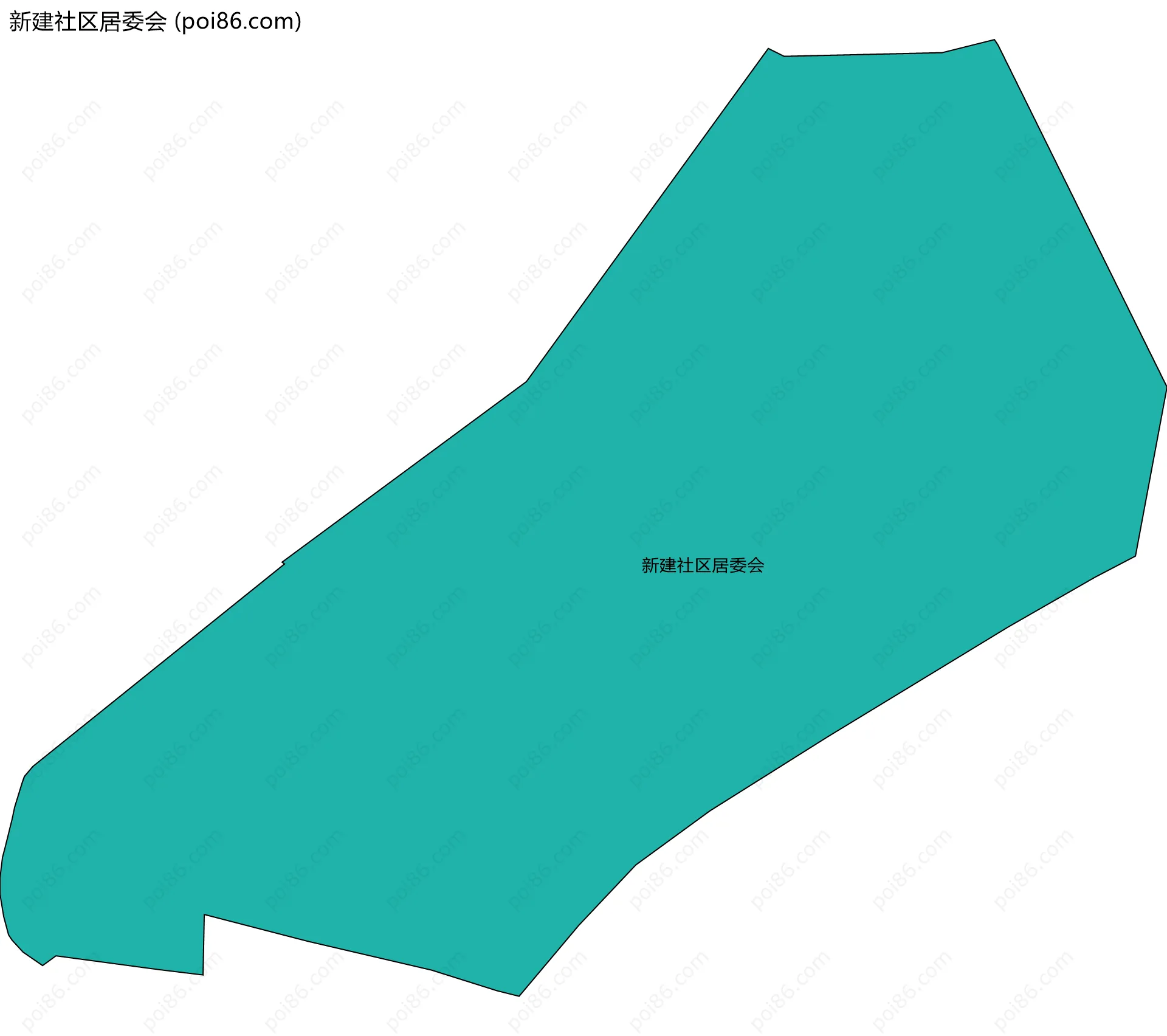 新建社区居委会边界地图