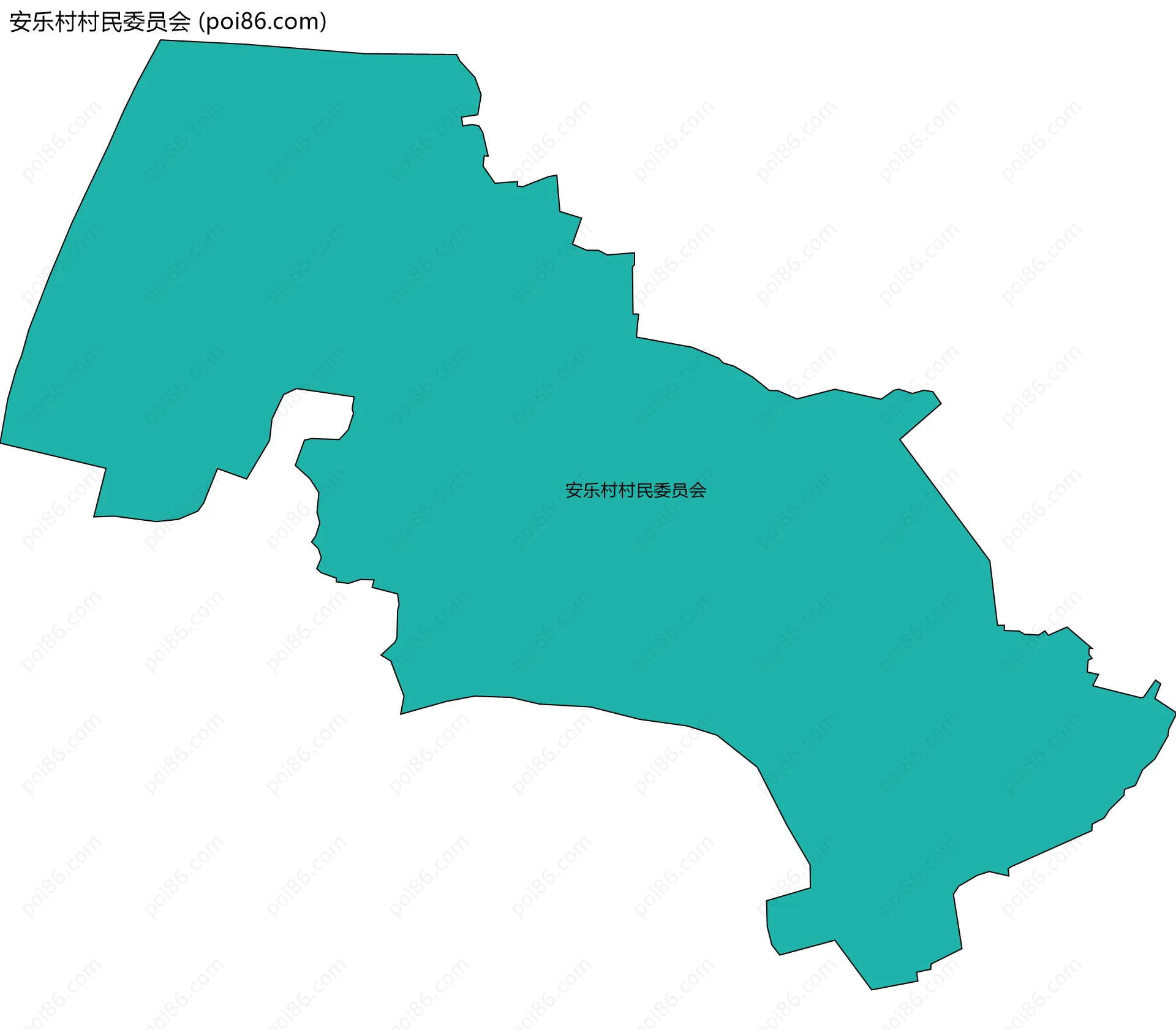 安乐村村民委员会边界地图