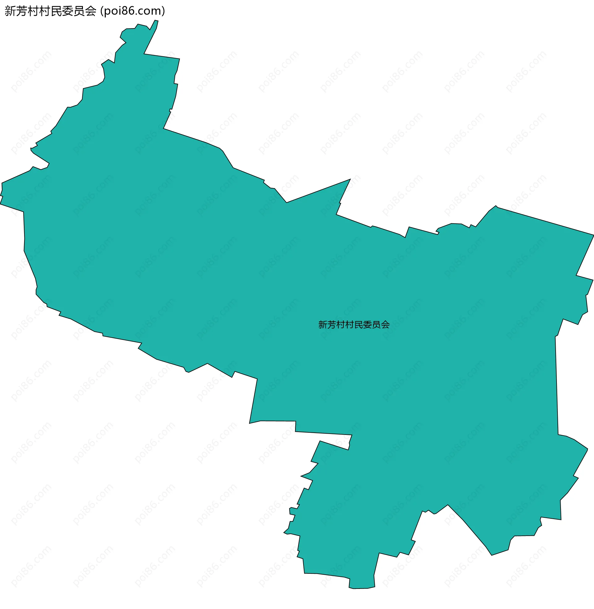 新芳村村民委员会边界地图