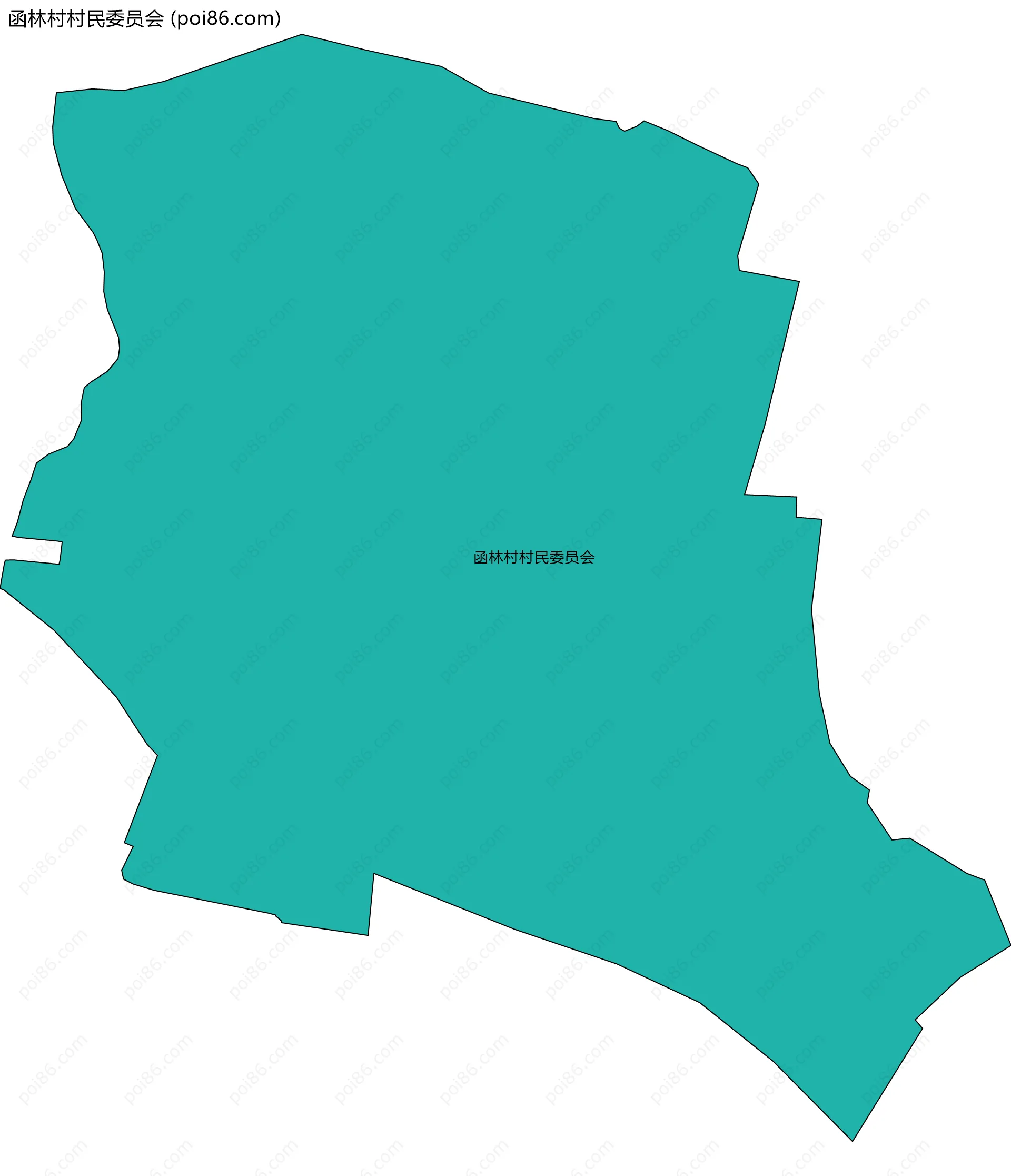 函林村村民委员会边界地图