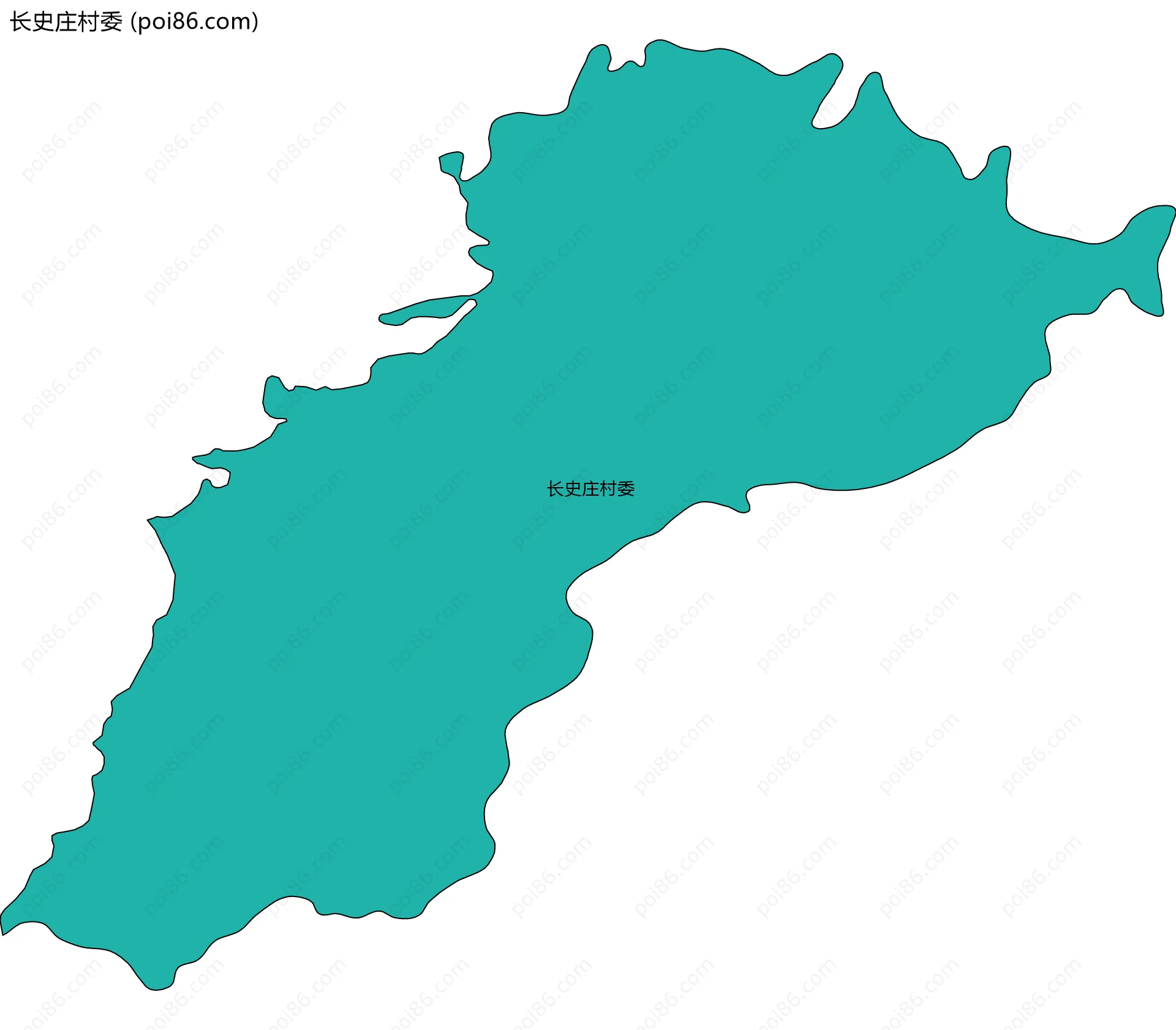 长史庄村委边界地图