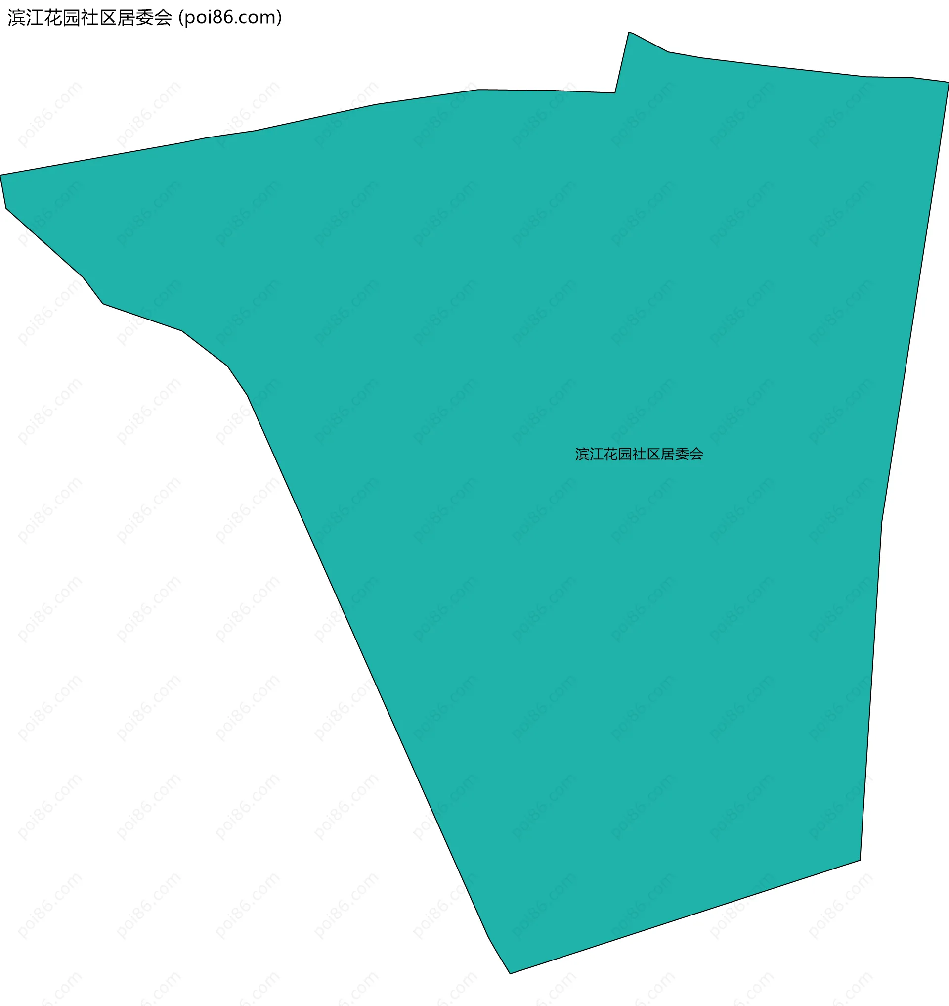 滨江花园社区居委会边界地图