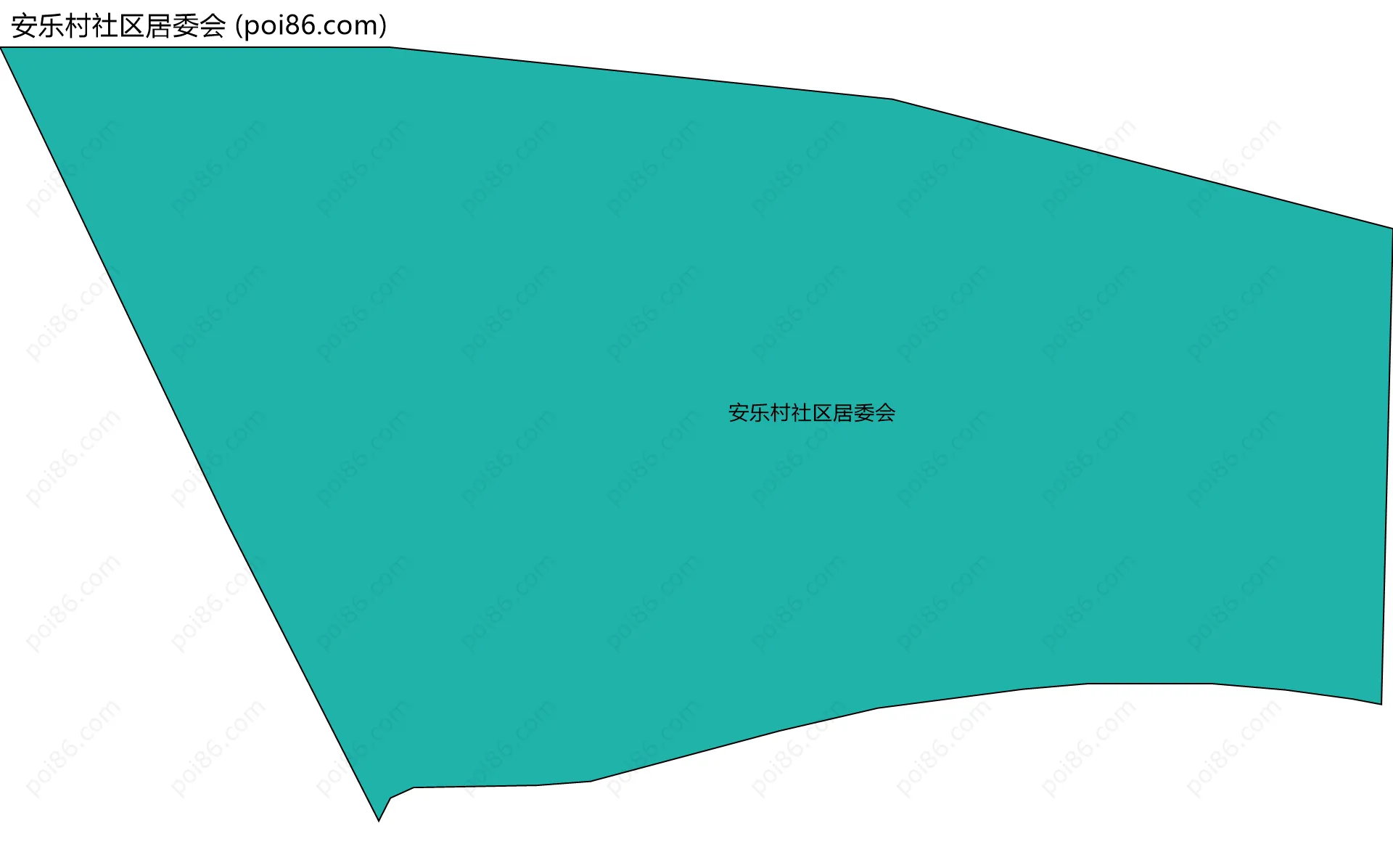 安乐村社区居委会边界地图
