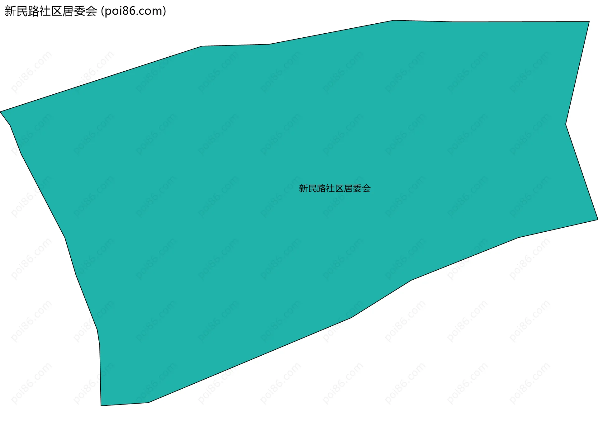 新民路社区居委会边界地图