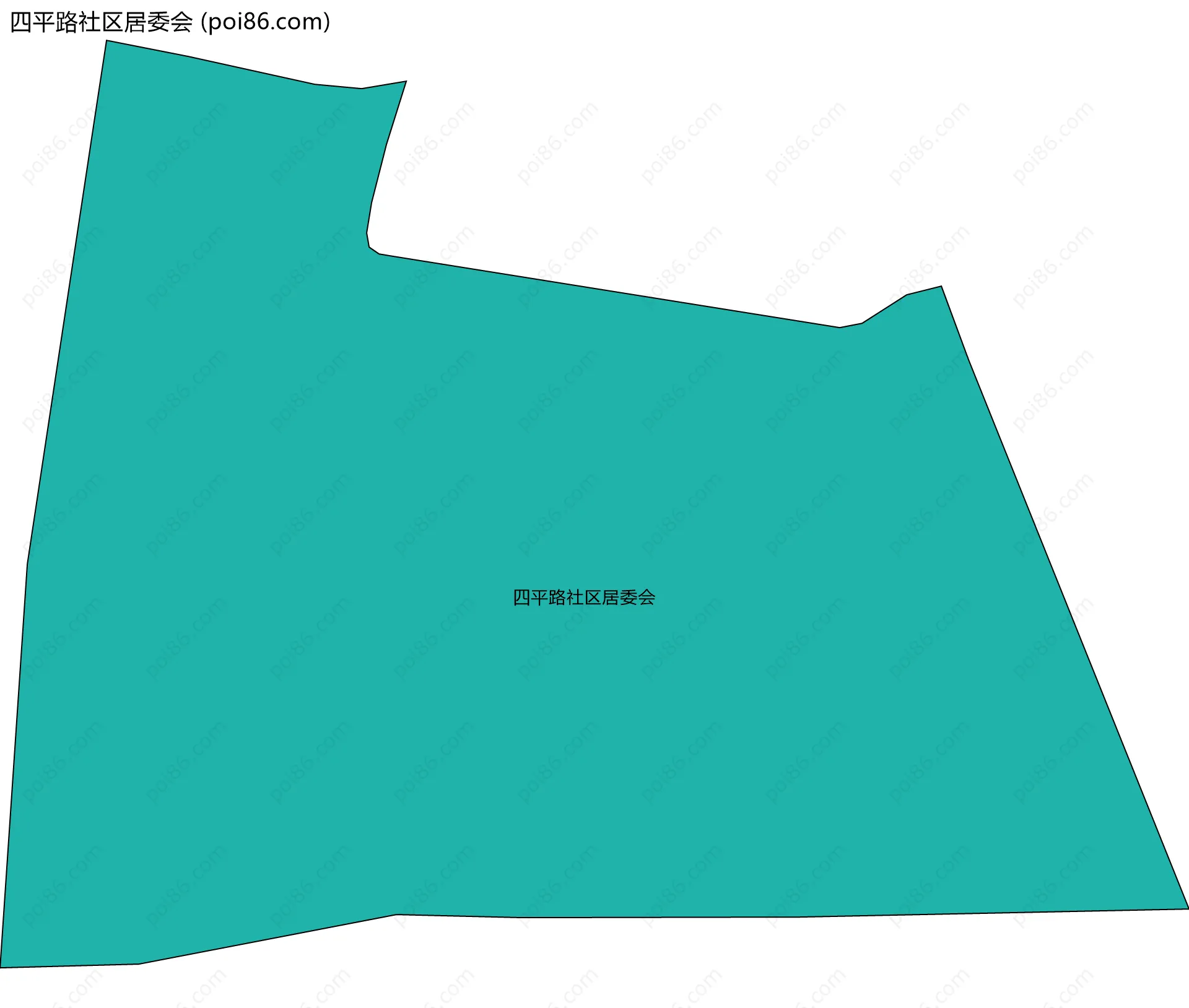 四平路社区居委会边界地图