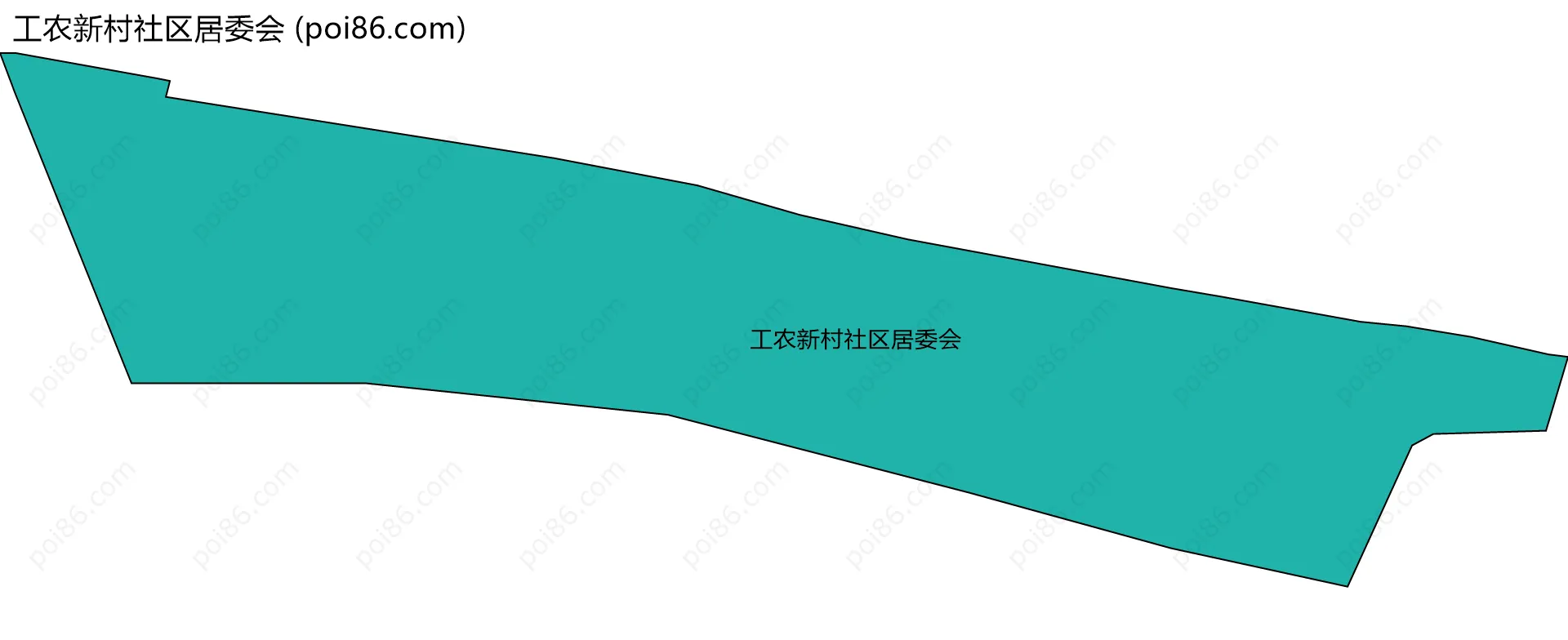 工农新村社区居委会边界地图