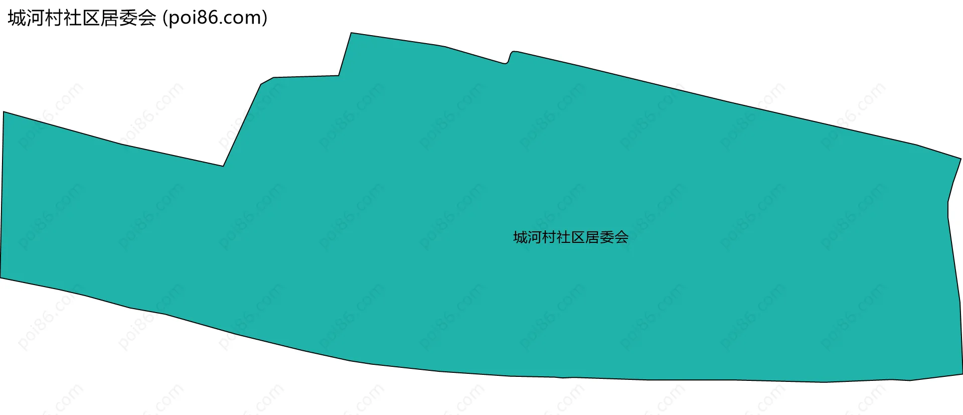 城河村社区居委会边界地图