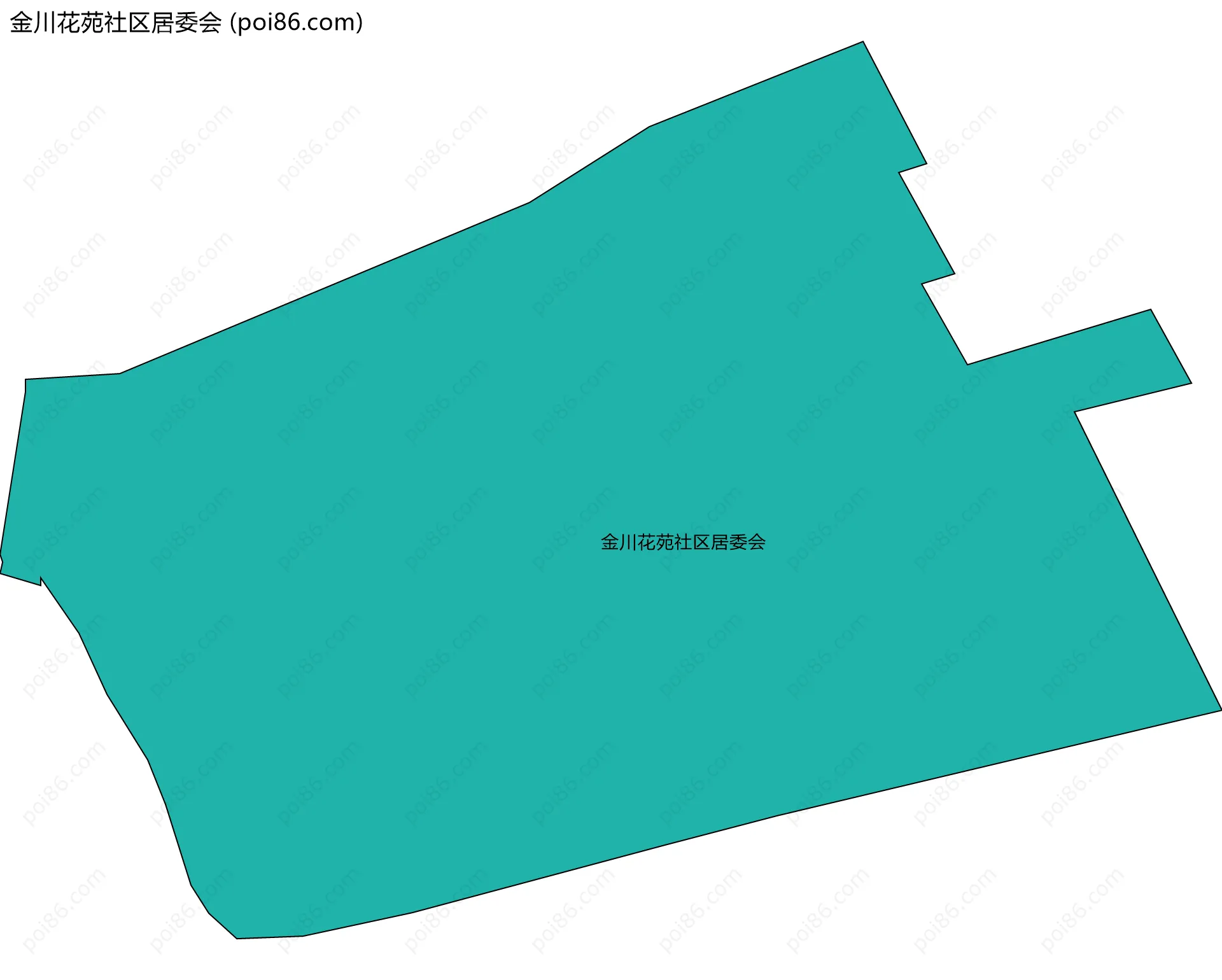 金川花苑社区居委会边界地图