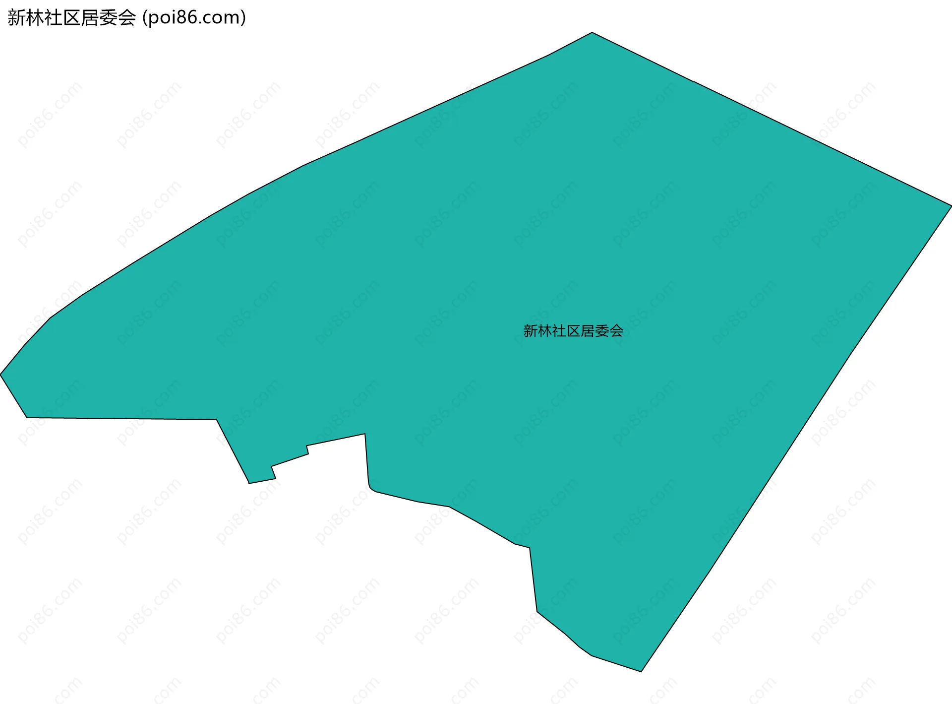新林社区居委会边界地图
