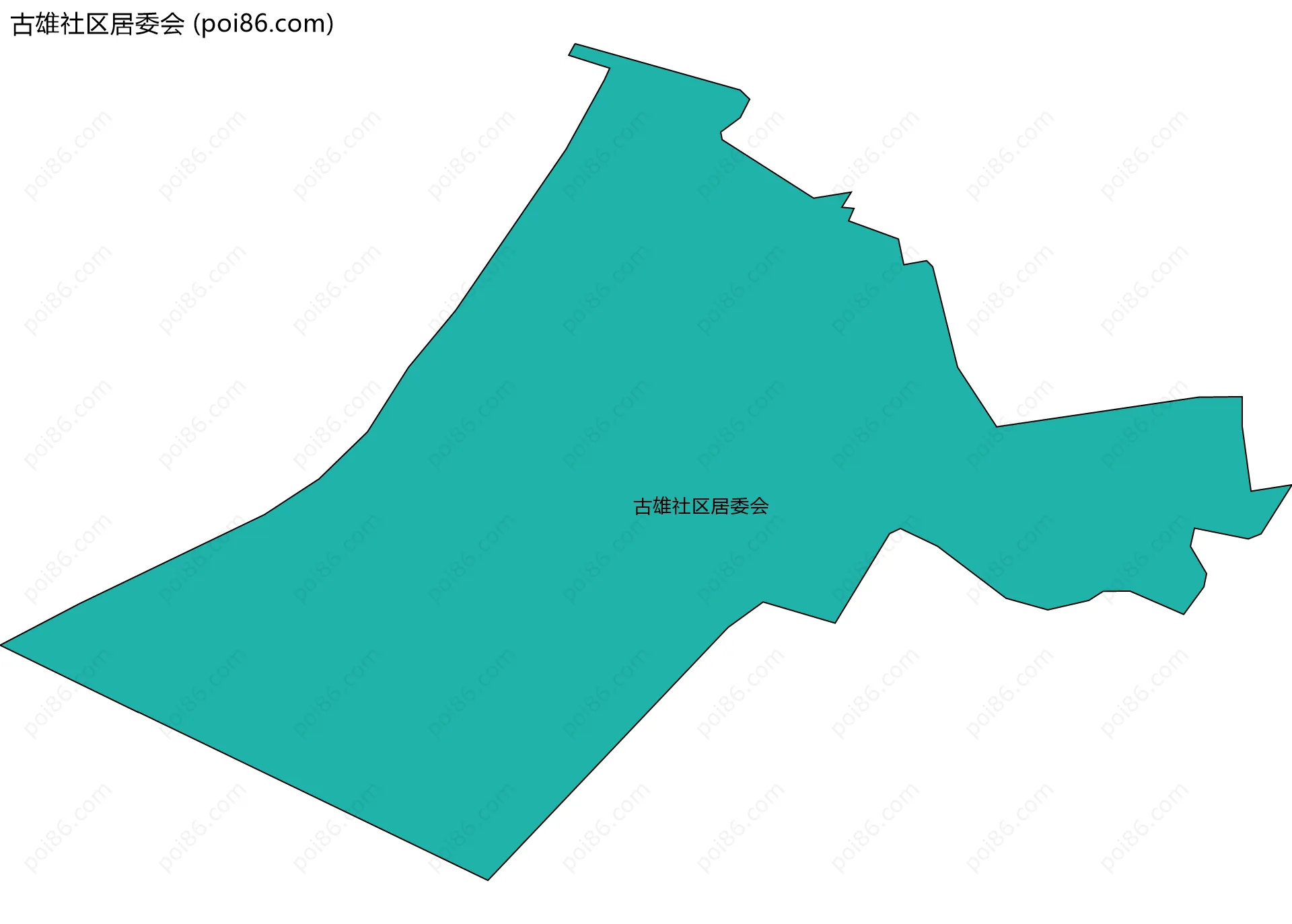 古雄社区居委会边界地图