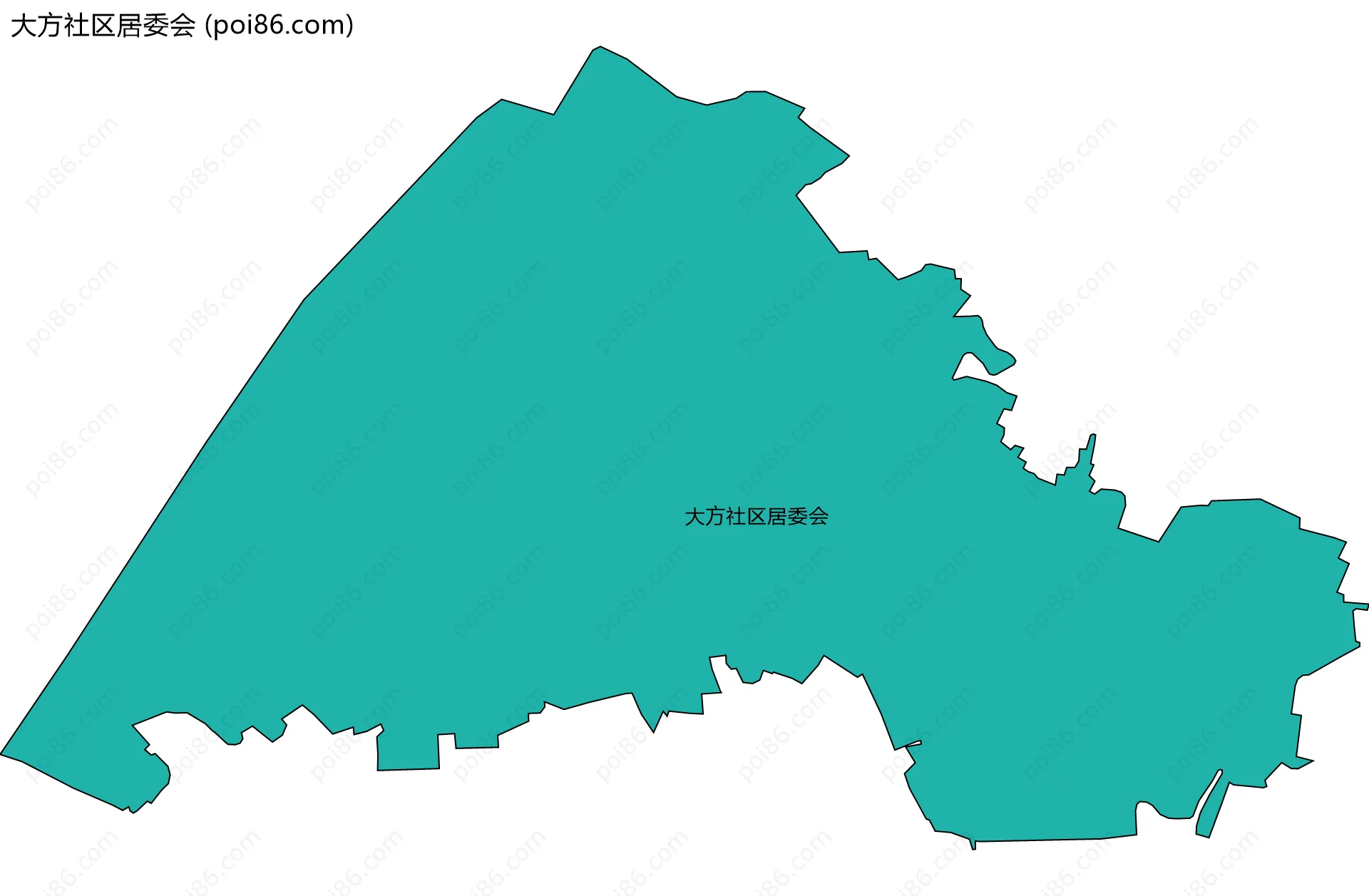 大方社区居委会边界地图