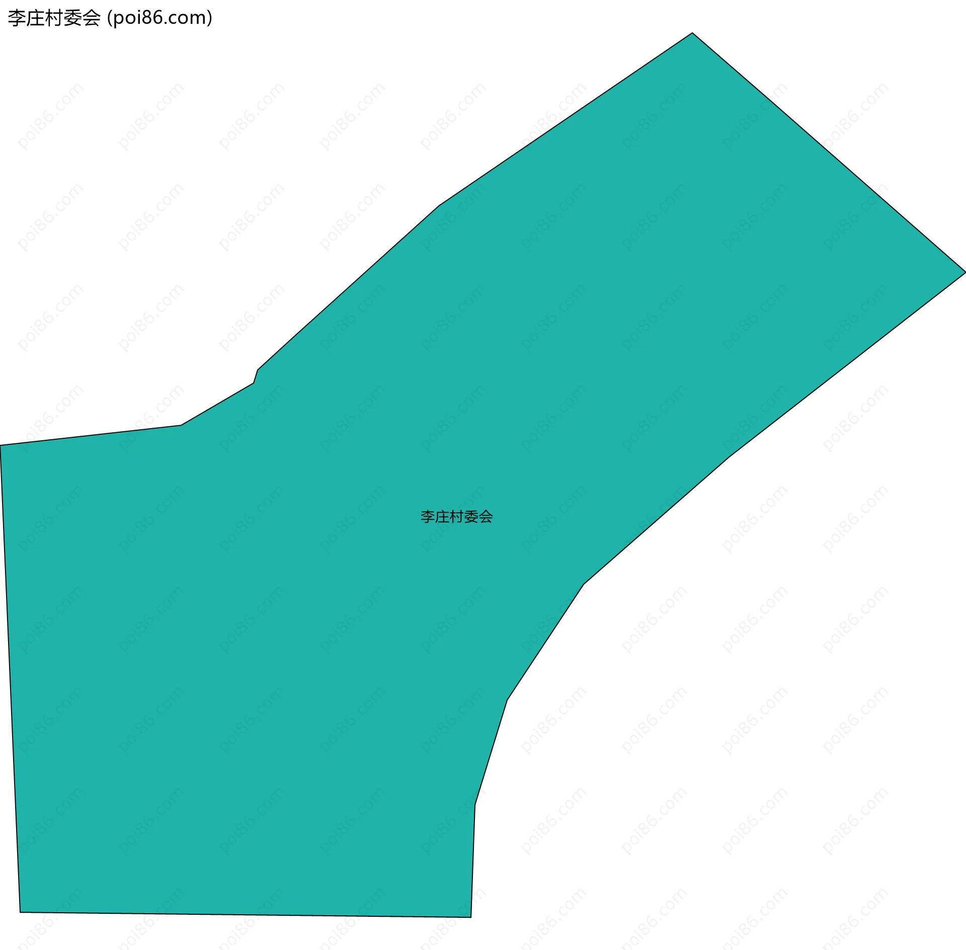 李庄村委会边界地图