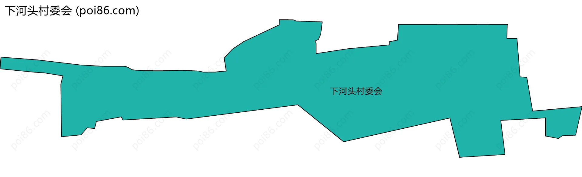 下河头村委会边界地图