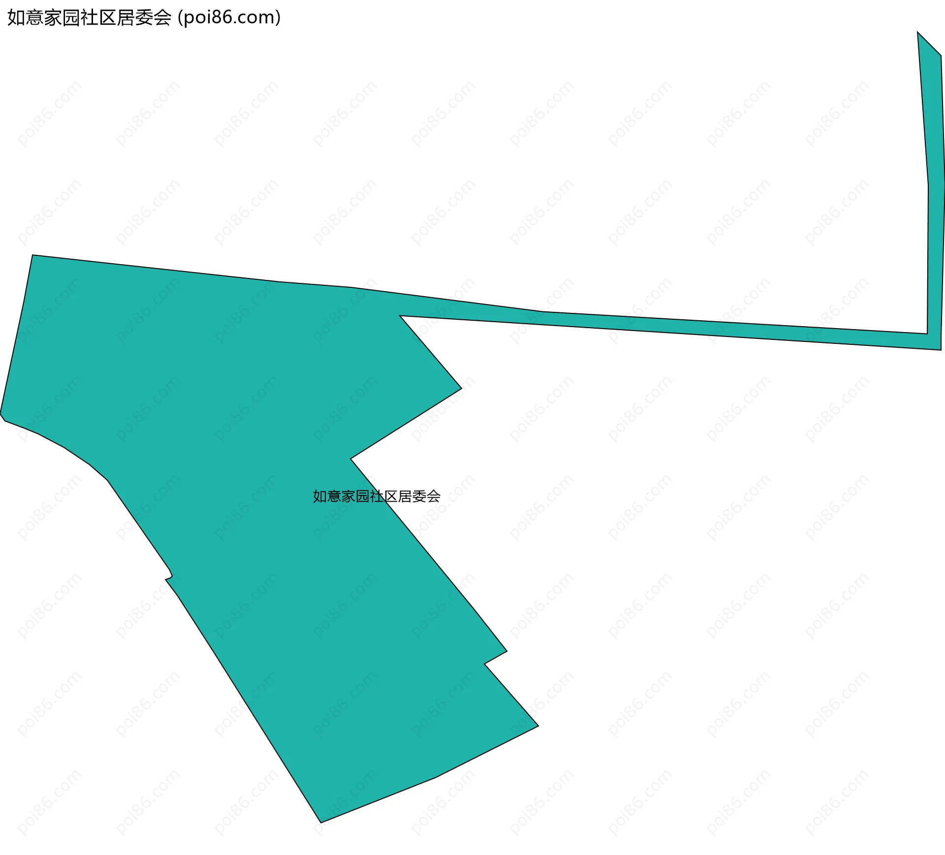 如意家园社区居委会边界地图