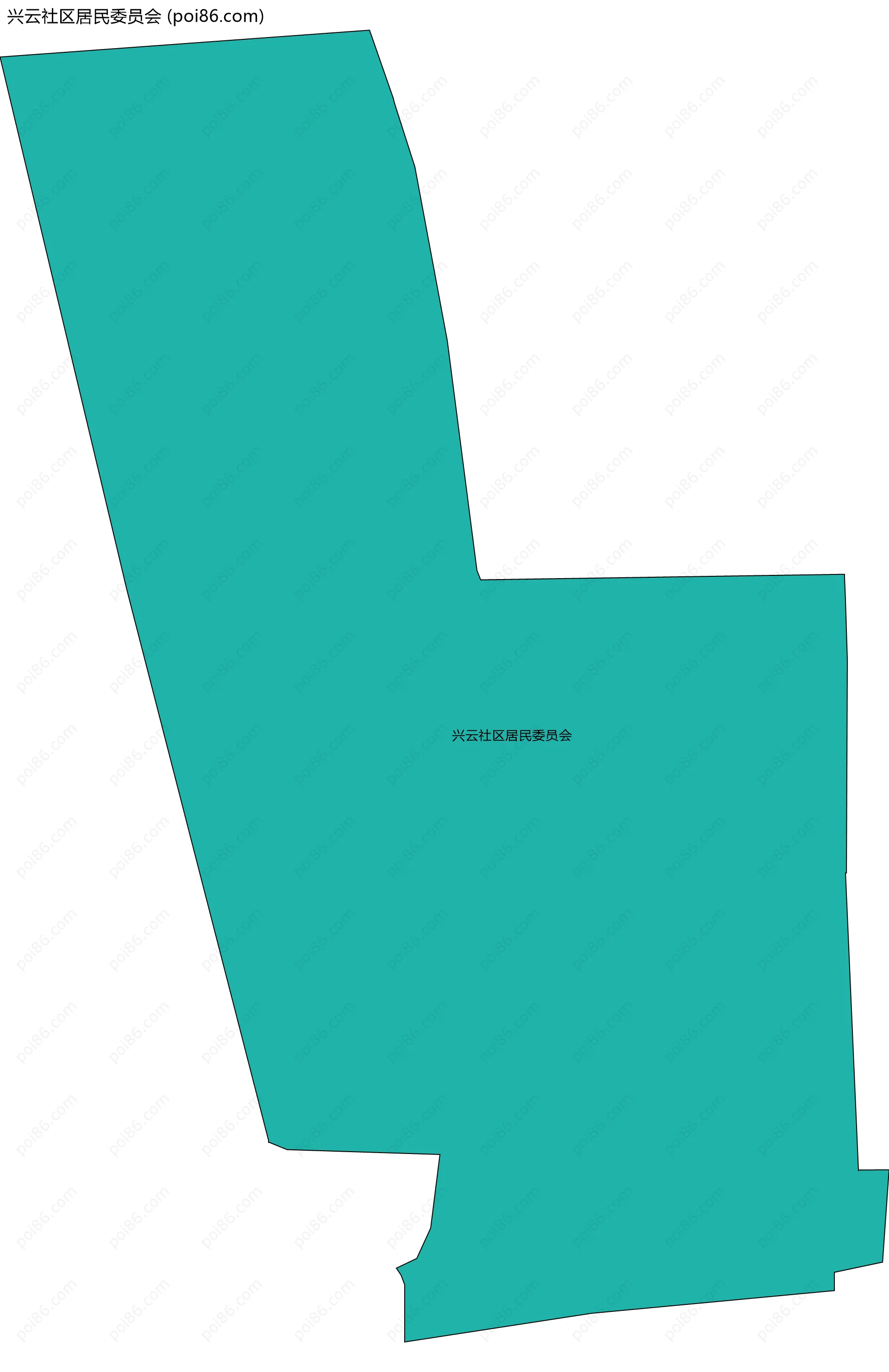 兴云社区居民委员会边界地图