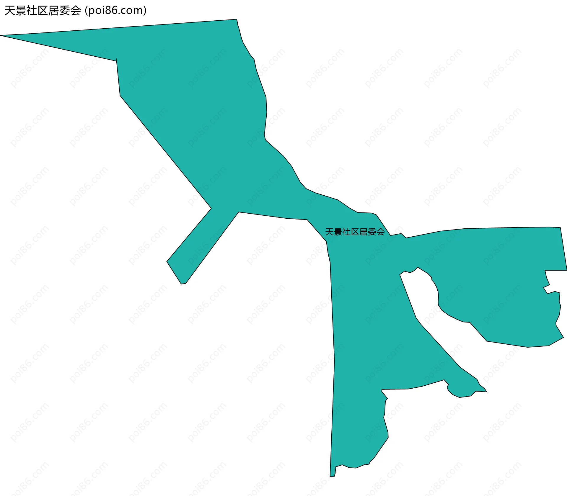 天景社区居委会边界地图