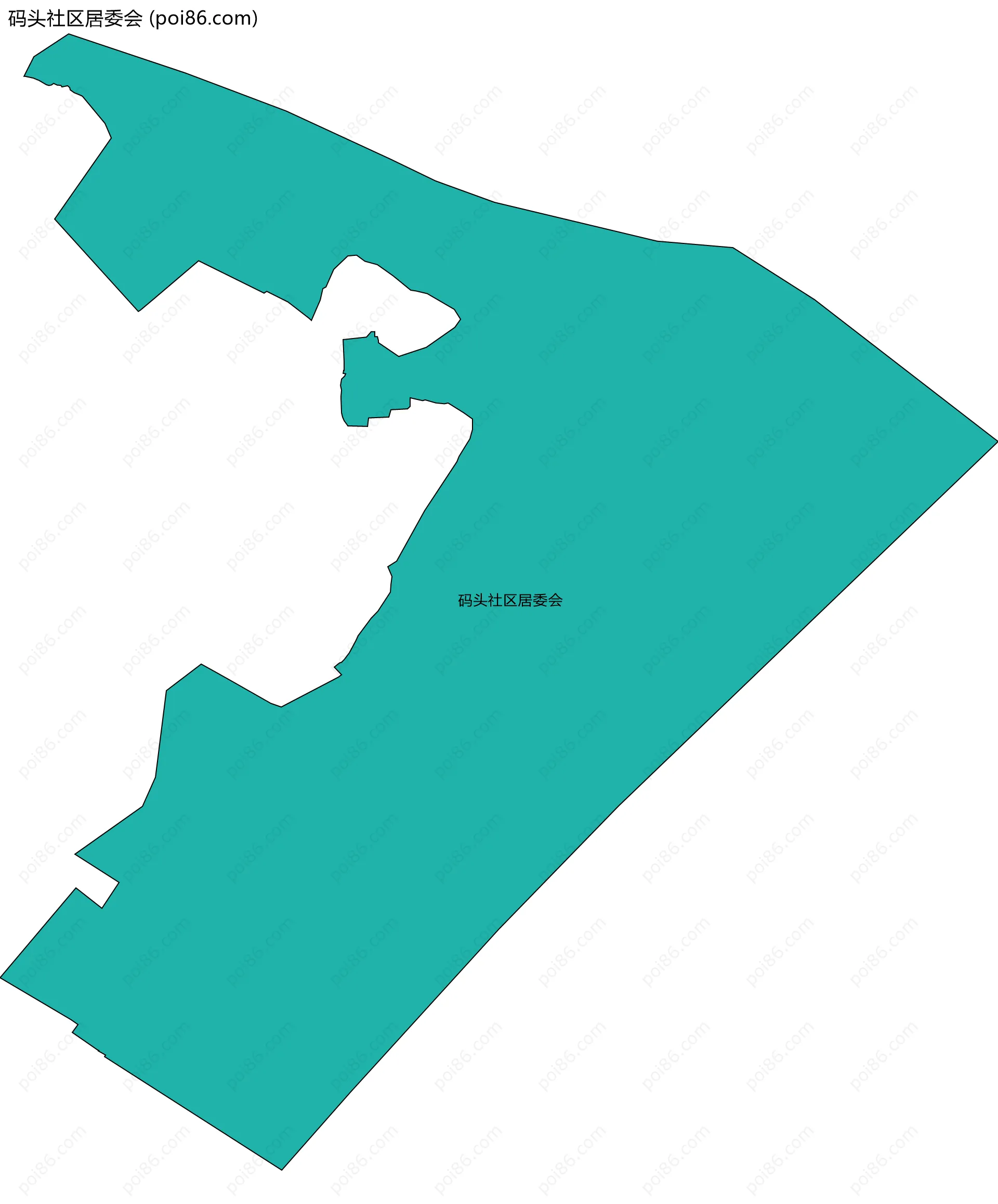 码头社区居委会边界地图