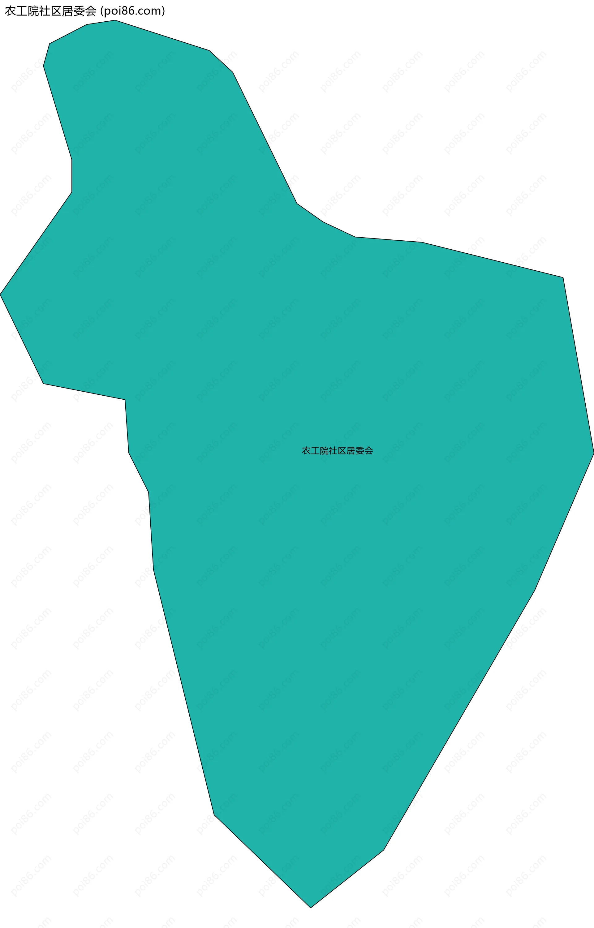 农工院社区居委会边界地图