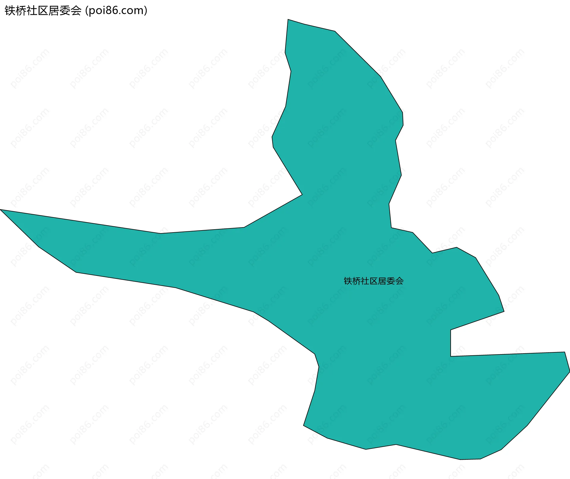 铁桥社区居委会边界地图