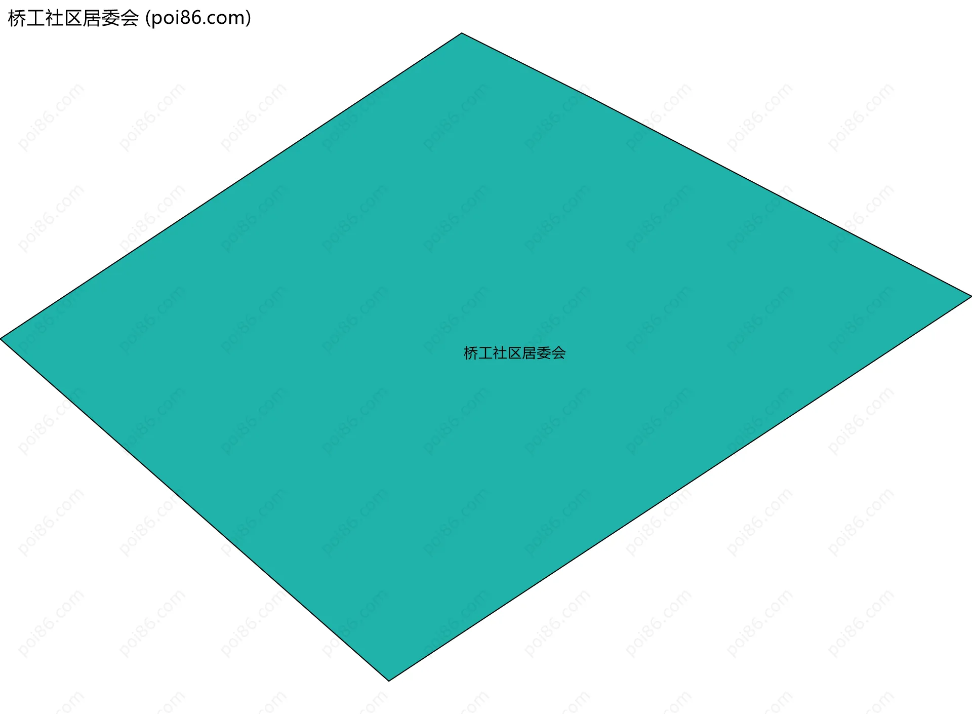 桥工社区居委会边界地图