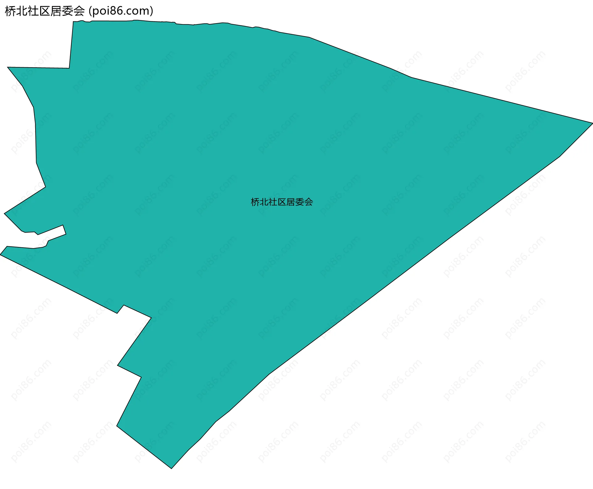 桥北社区居委会边界地图