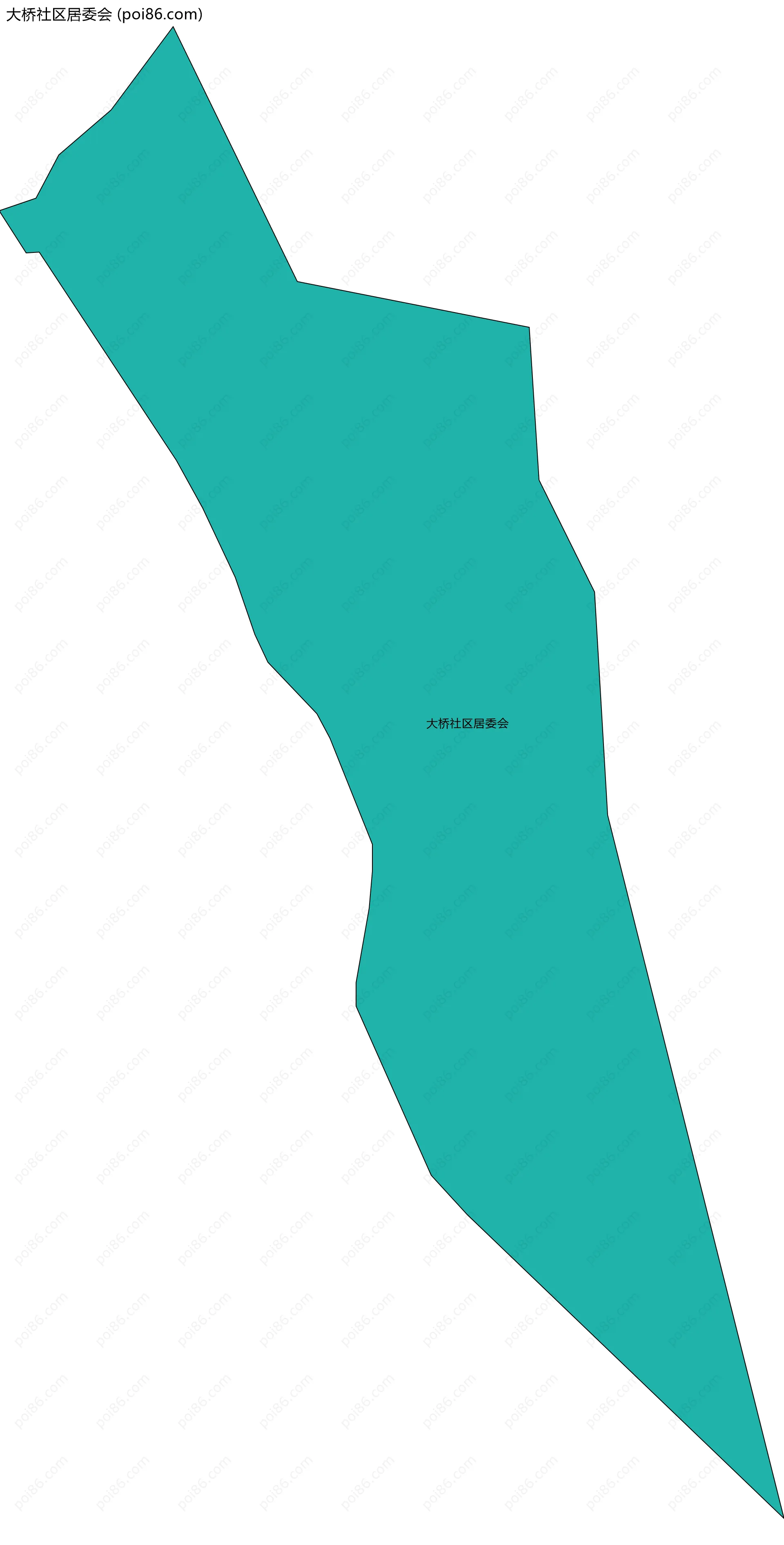 大桥社区居委会边界地图