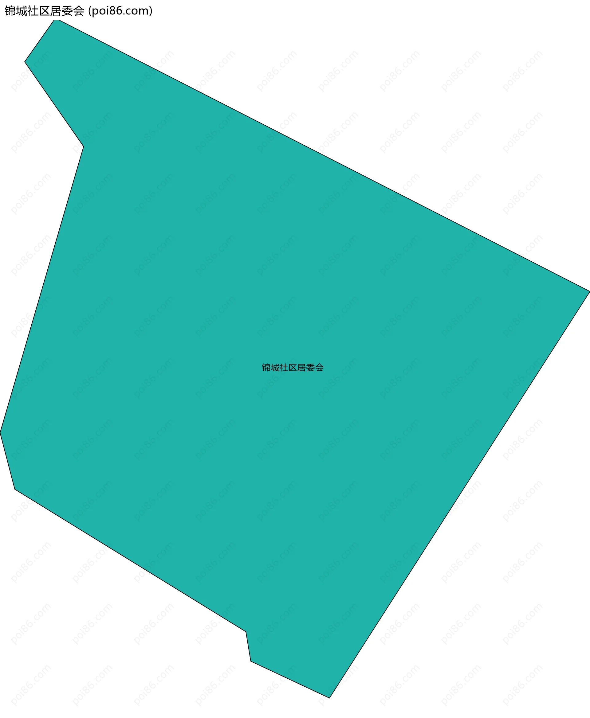 锦城社区居委会边界地图