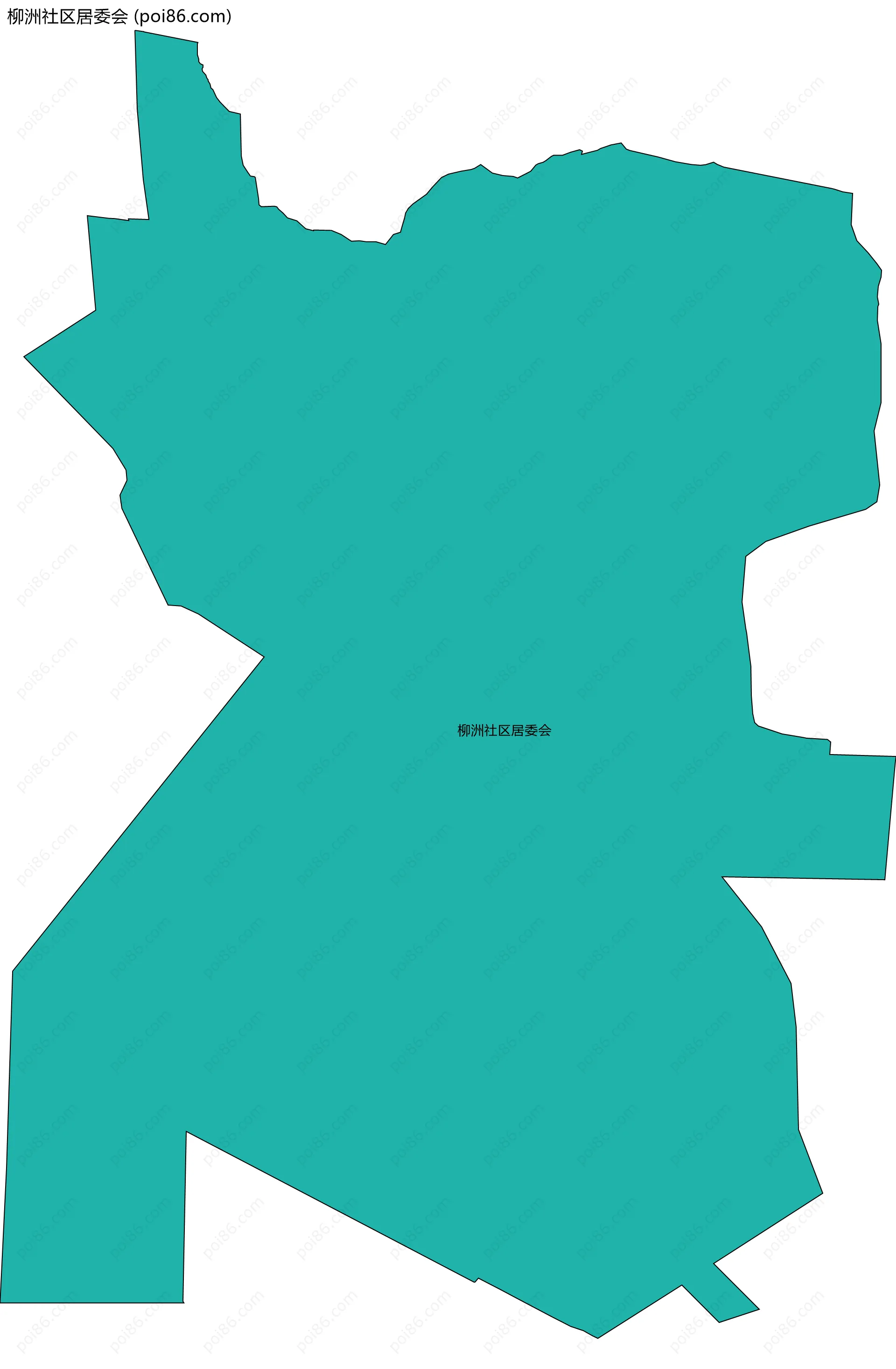 柳洲社区居委会边界地图