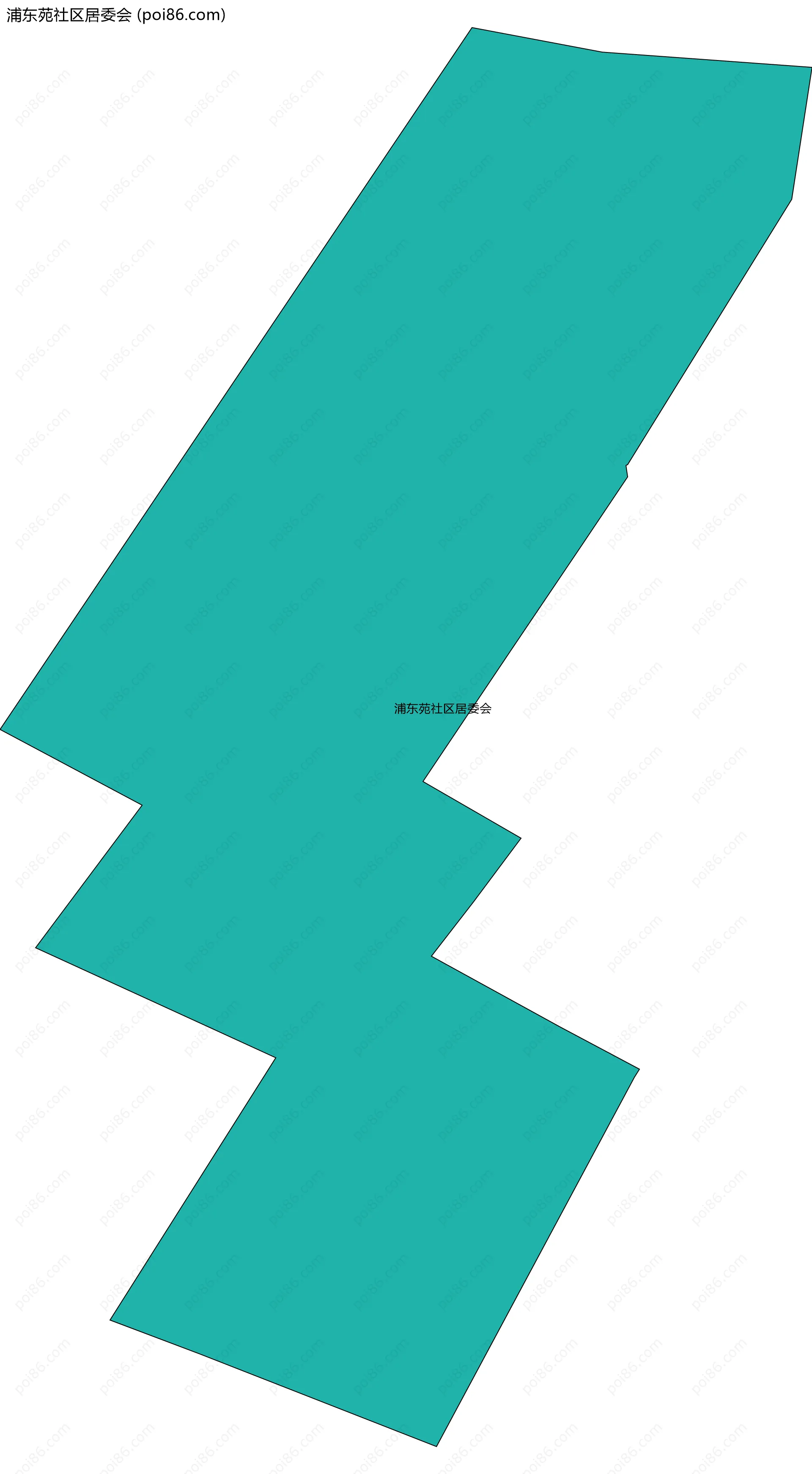 浦东苑社区居委会边界地图