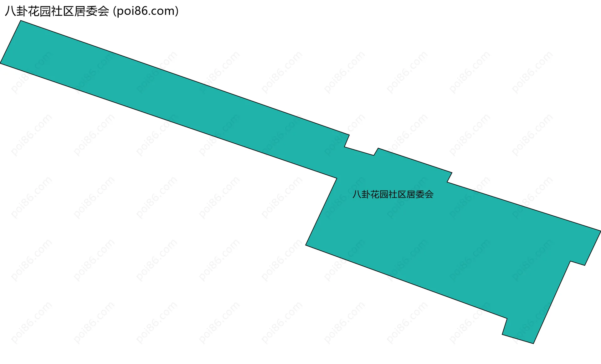 八卦花园社区居委会边界地图