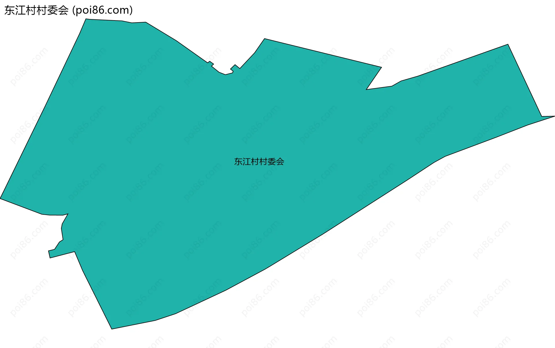 东江村村委会边界地图