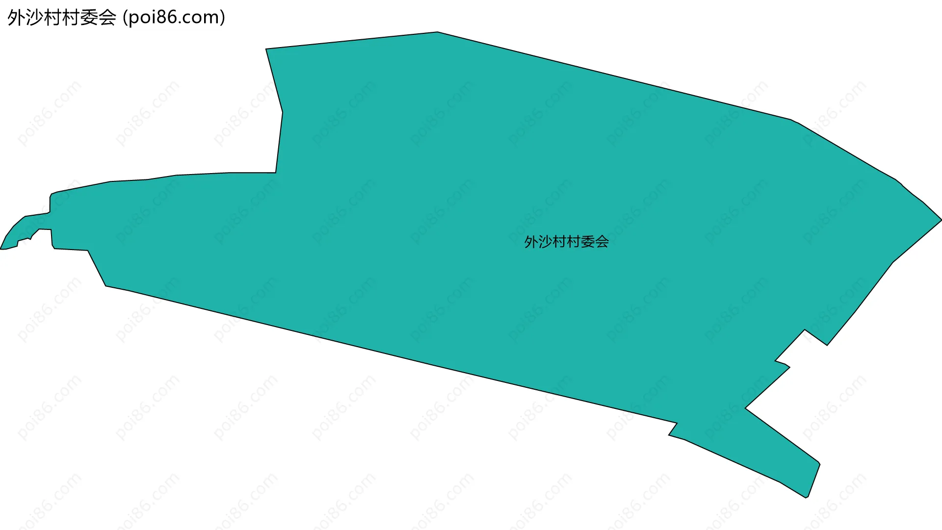 外沙村村委会边界地图