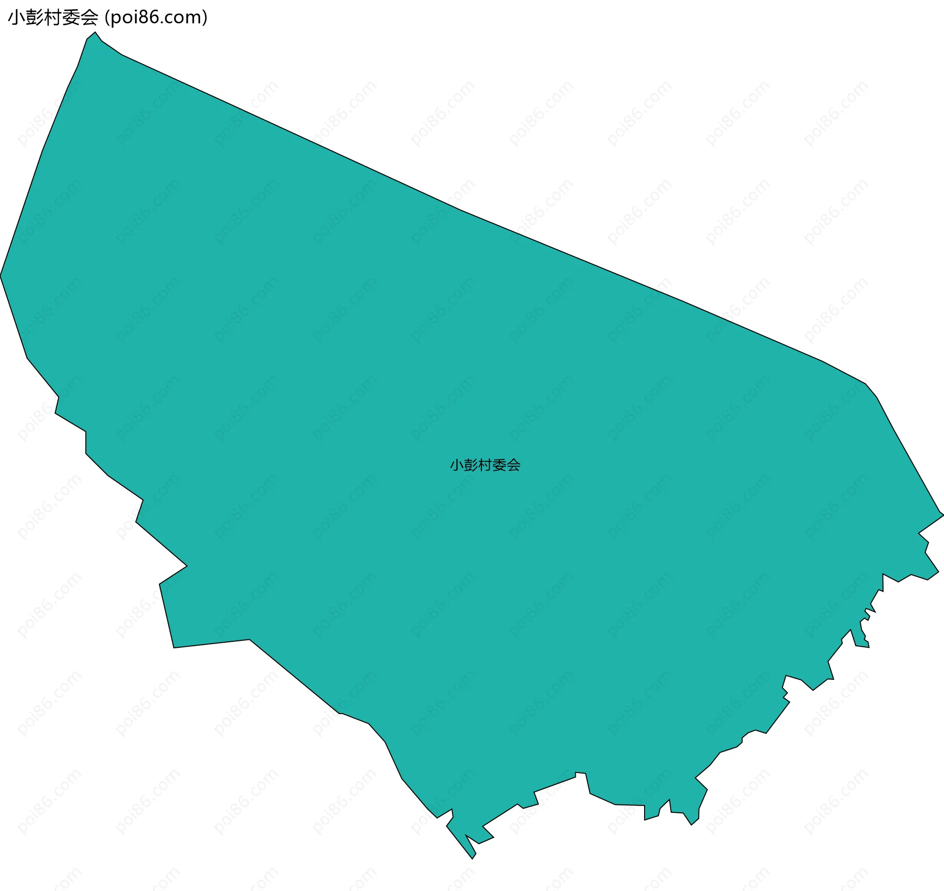 小彭村委会边界地图