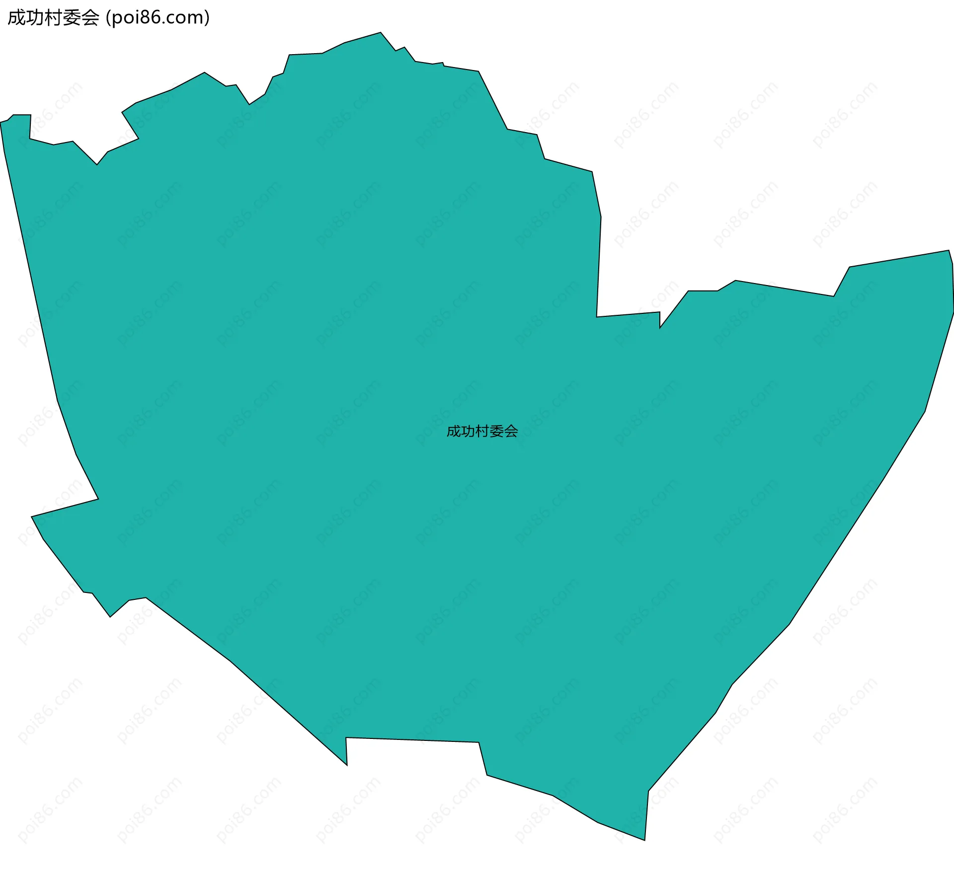 成功村委会边界地图