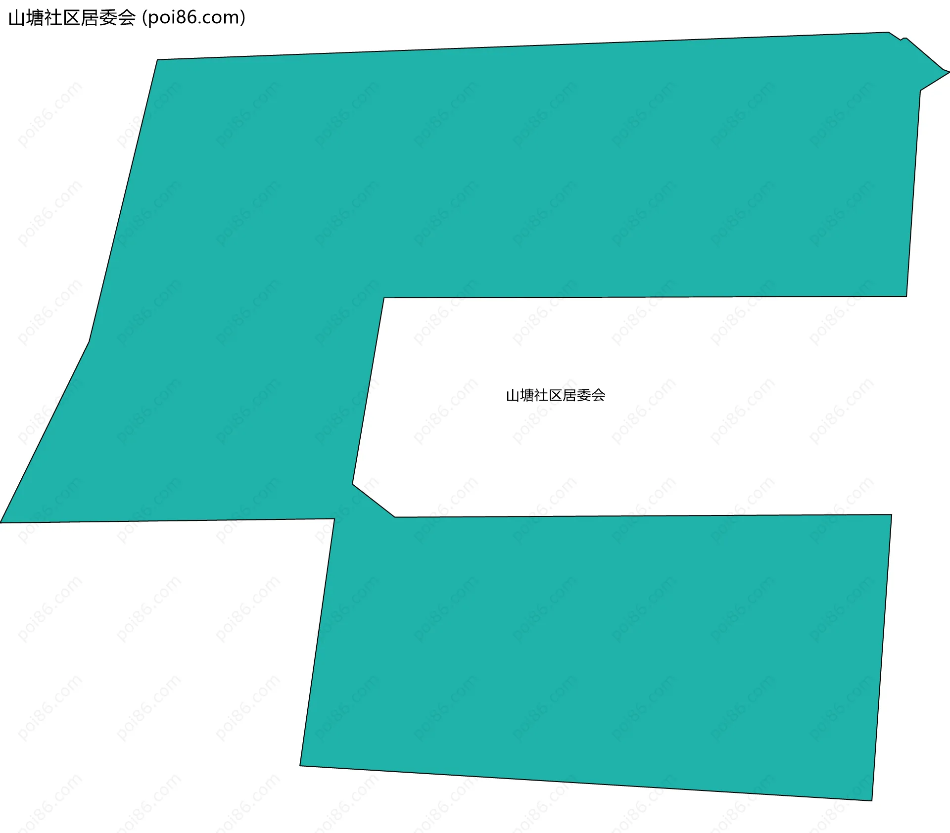 山塘社区居委会边界地图