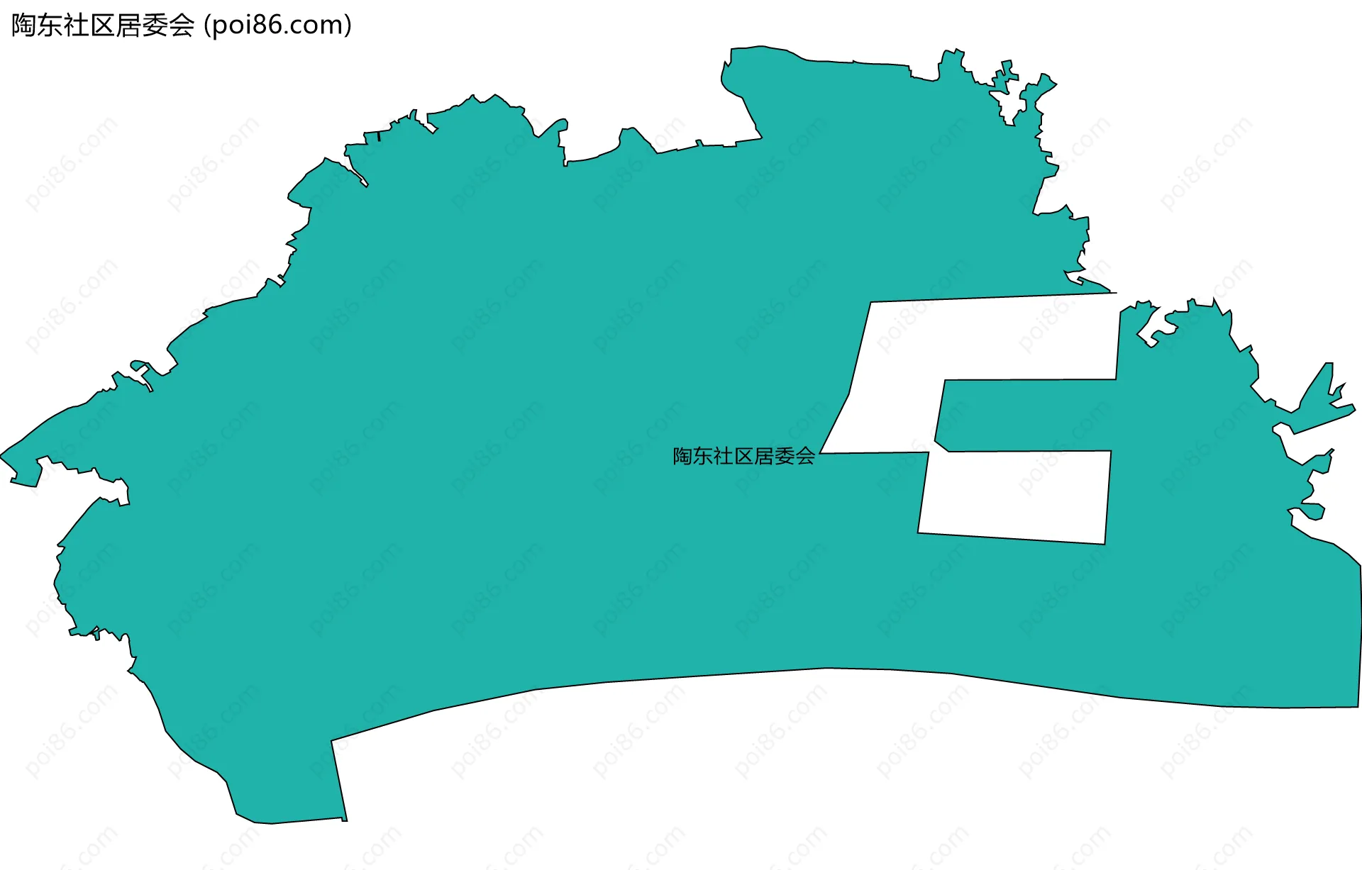陶东社区居委会边界地图