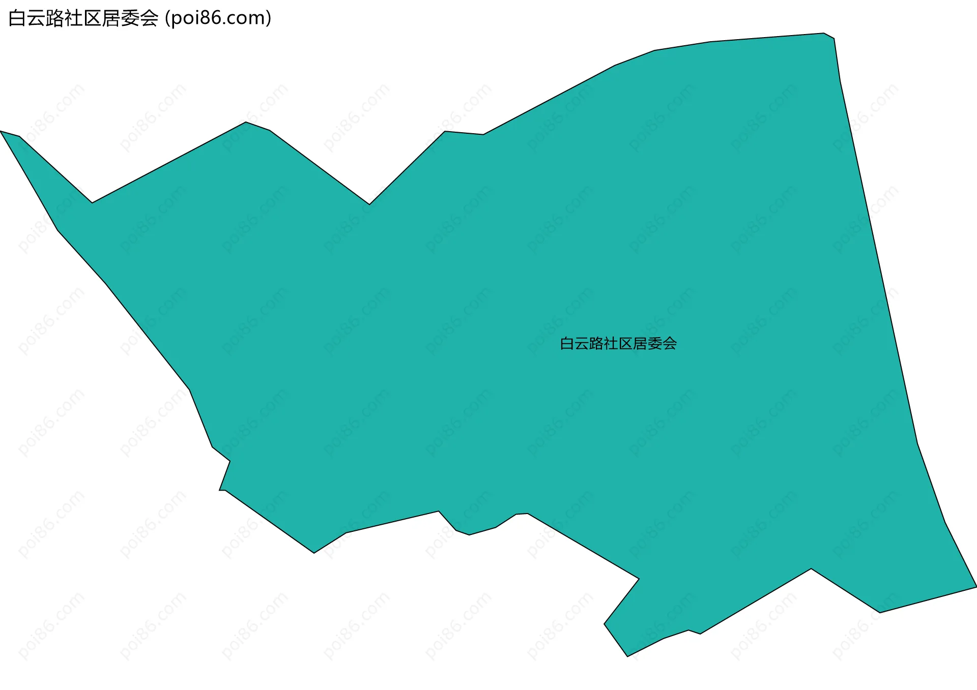 白云路社区居委会边界地图