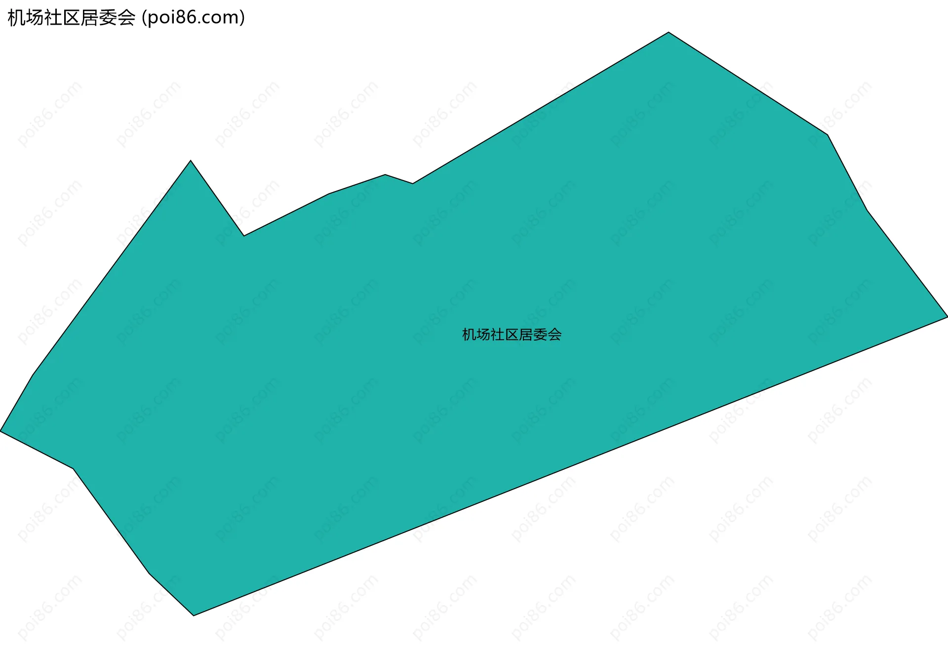 机场社区居委会边界地图