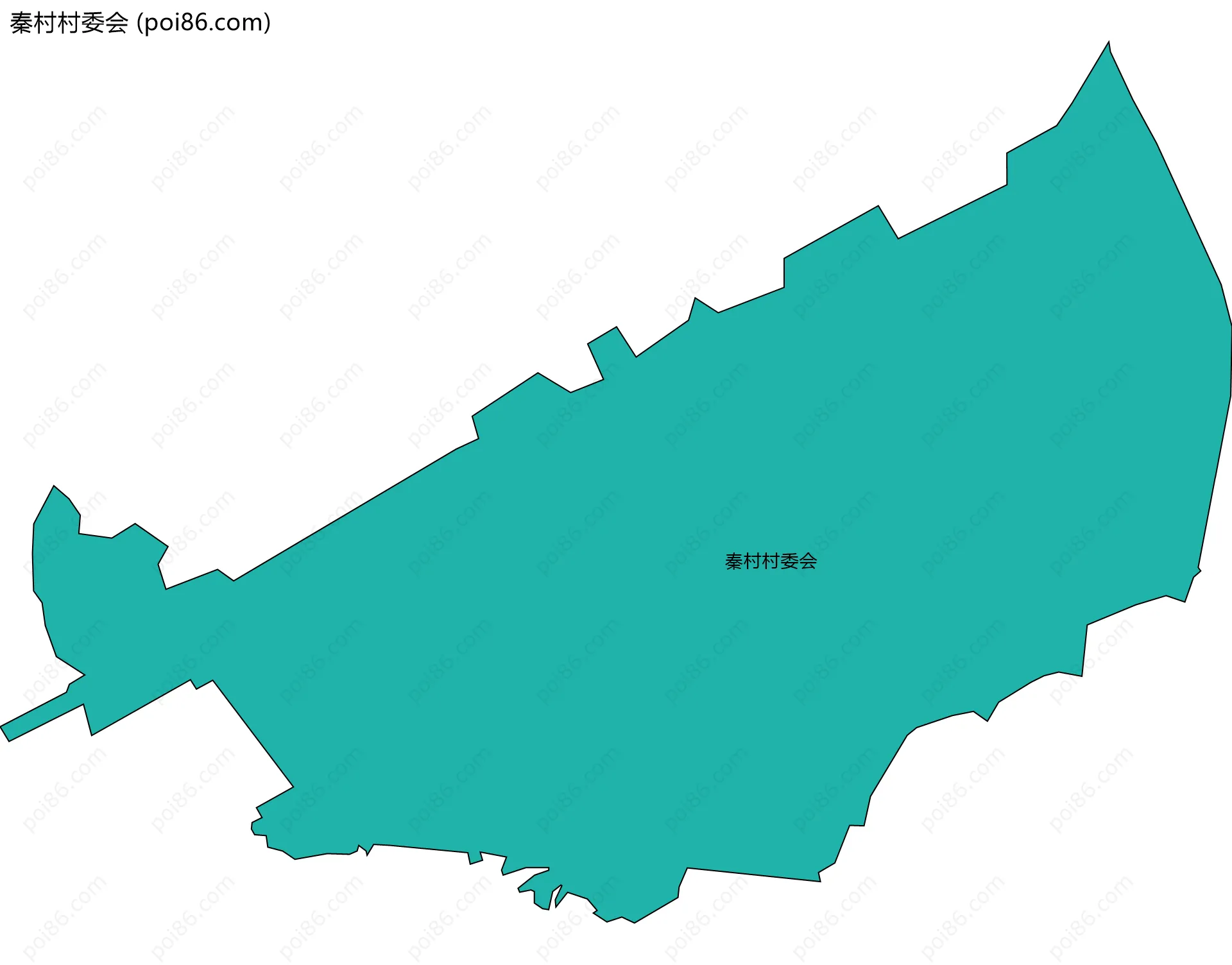 秦村村委会边界地图