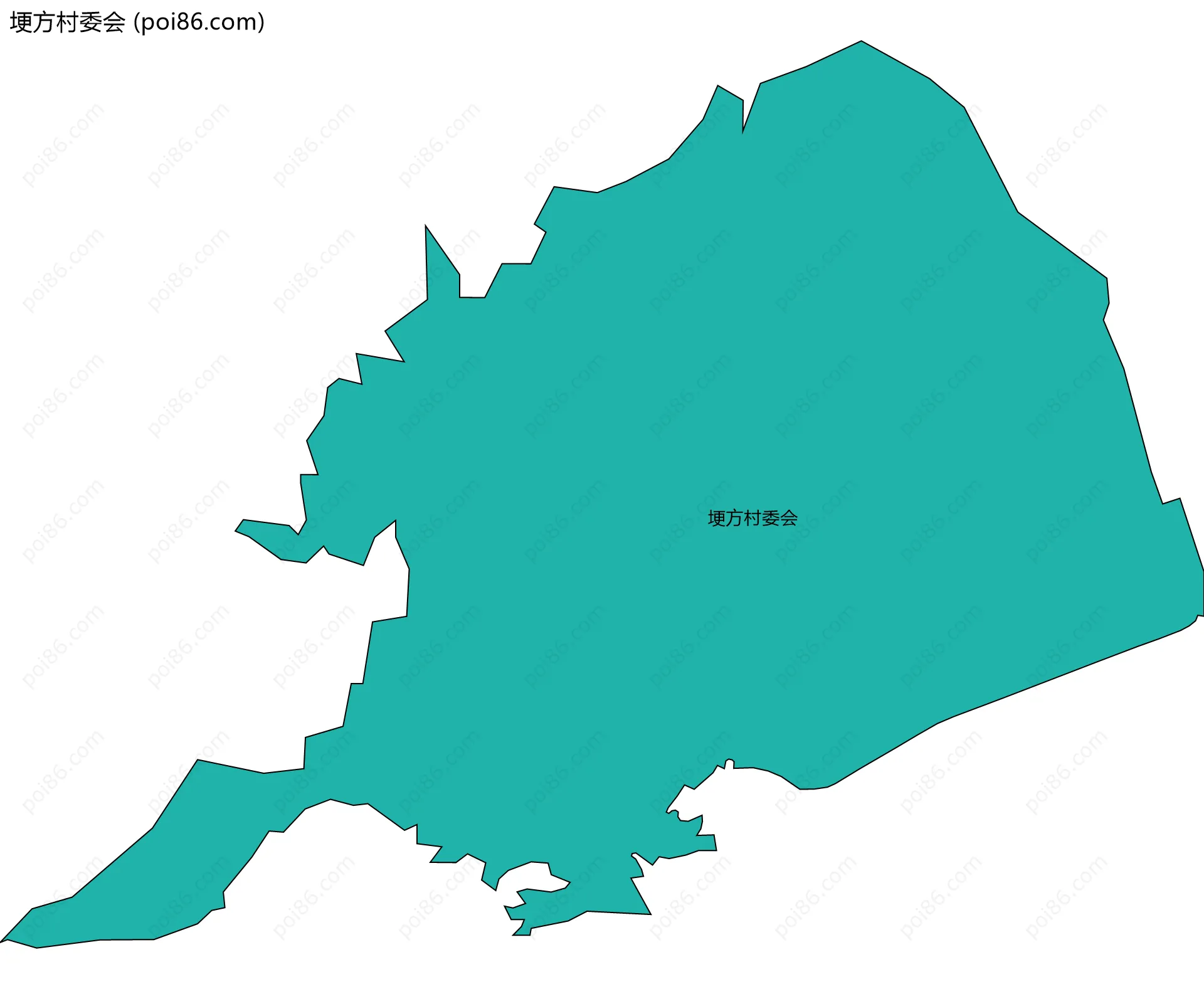 埂方村委会边界地图