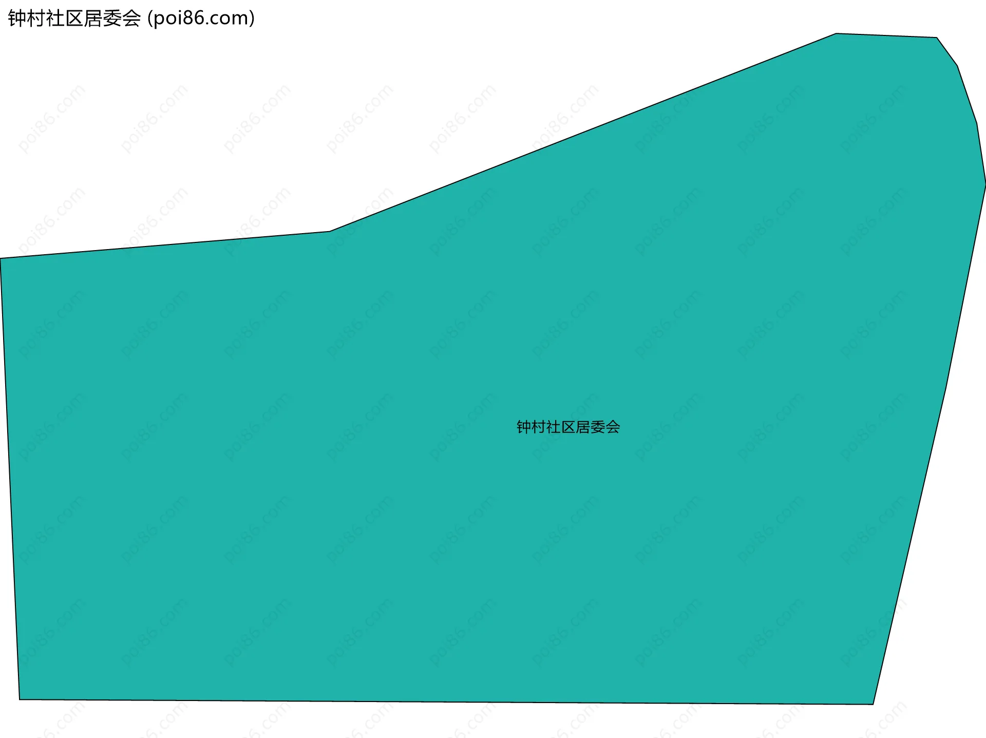 钟村社区居委会边界地图