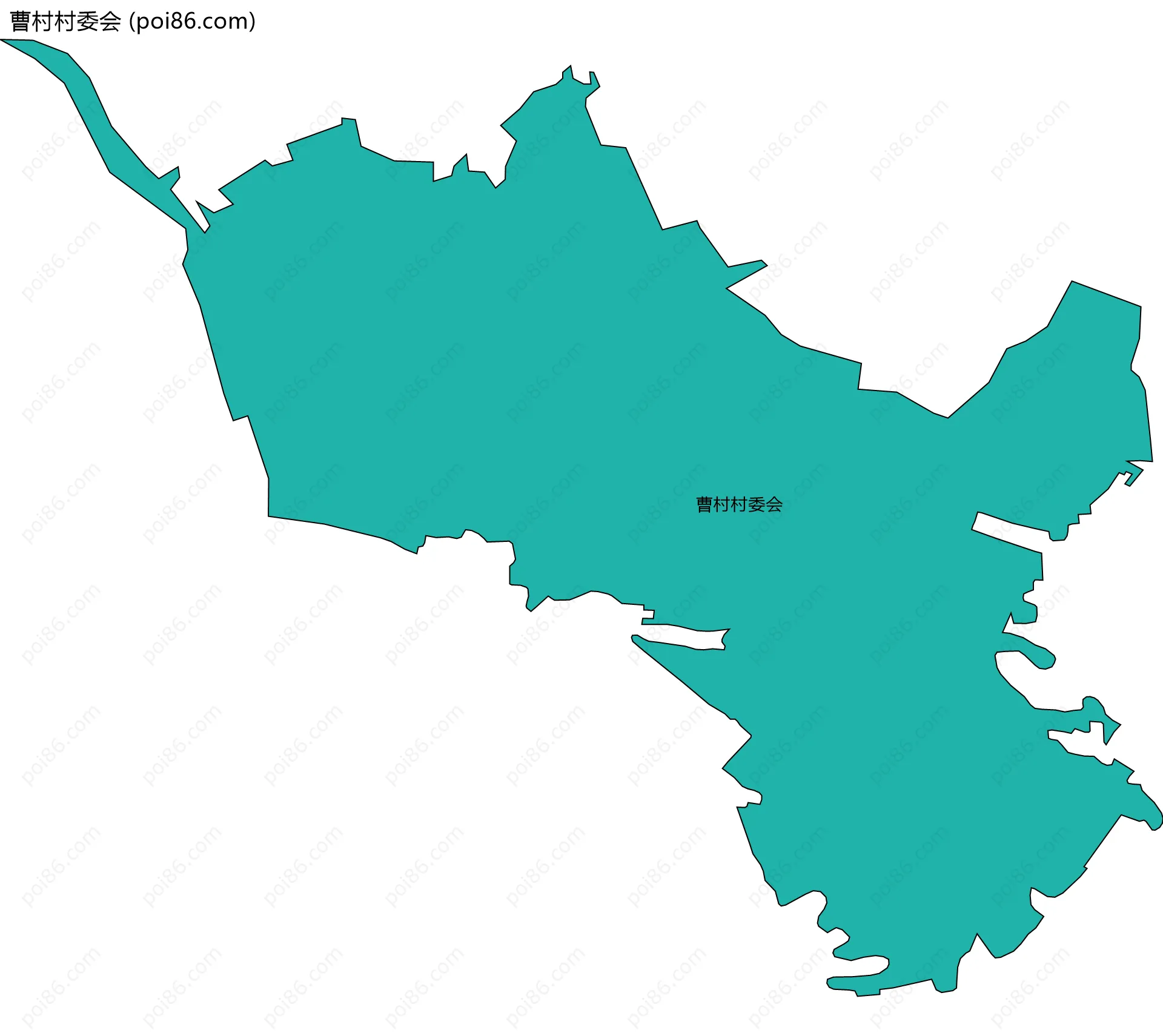 曹村村委会边界地图