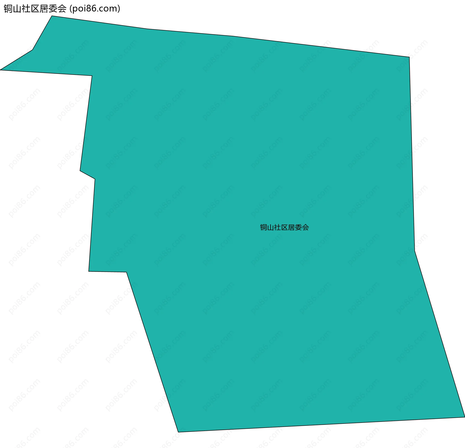 铜山社区居委会边界地图